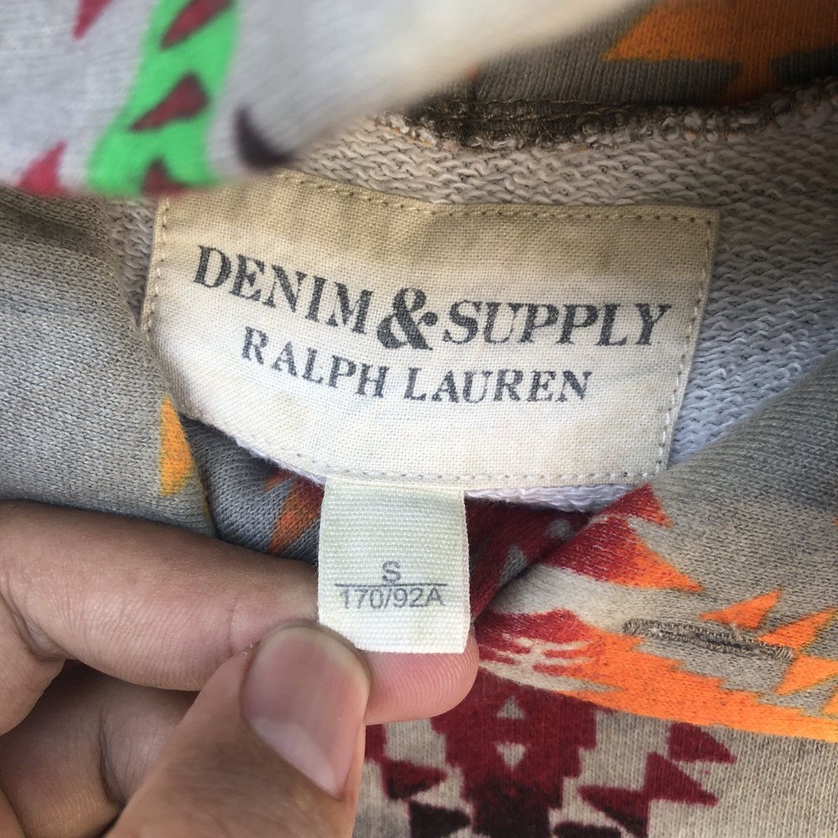 Denim & Supply Ralph Lauren × Hysteric Glamour × Japanese Brand Denim Supply Ralph Lauren Navajo Hoodie Size US S / EU 44-46 / 1 - 7 Thumbnail