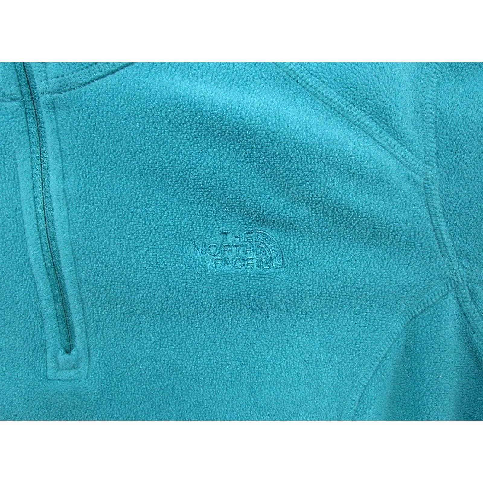 The North Face The North Face Jacket Blue 1/4 Zip Lightweight Women’s Medium Ski Outdoors Long Sleeve Zip Coat Regular Fleece Logo Winter Casual Size M / US 6-8 / IT 42-44 - 2 Thumbnail