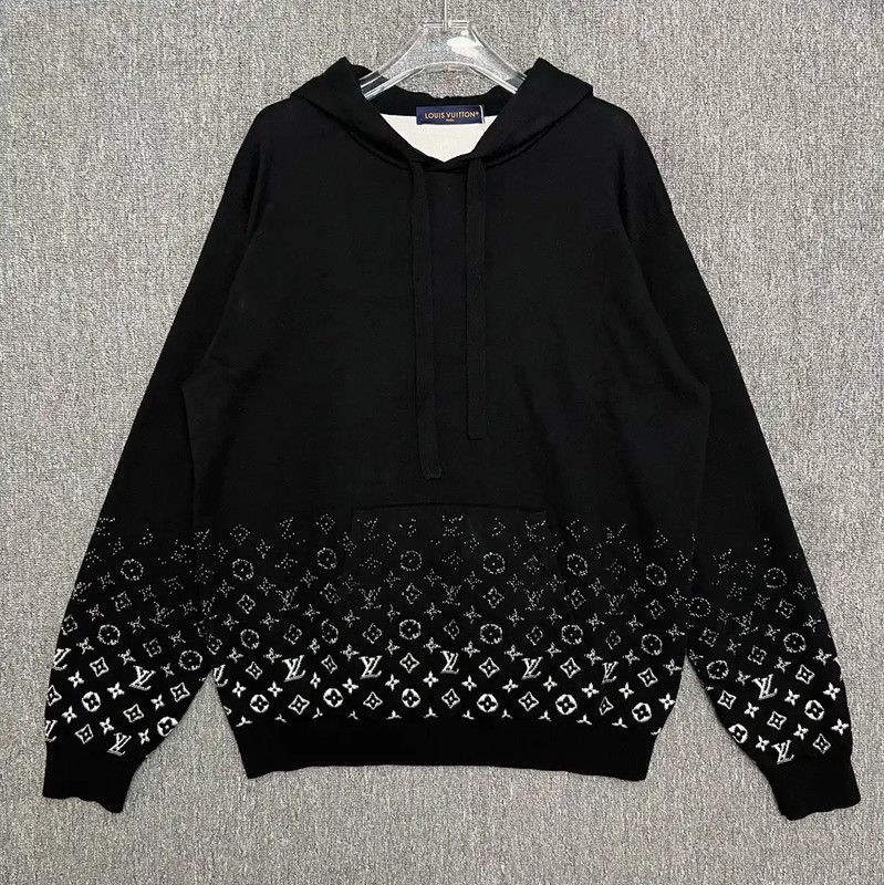 Louis Vuitton Louis Vuitton XXL Black Cotton Hoodie 0089 Size US XXL / EU 58 / 5 - 1 Thumbnail
