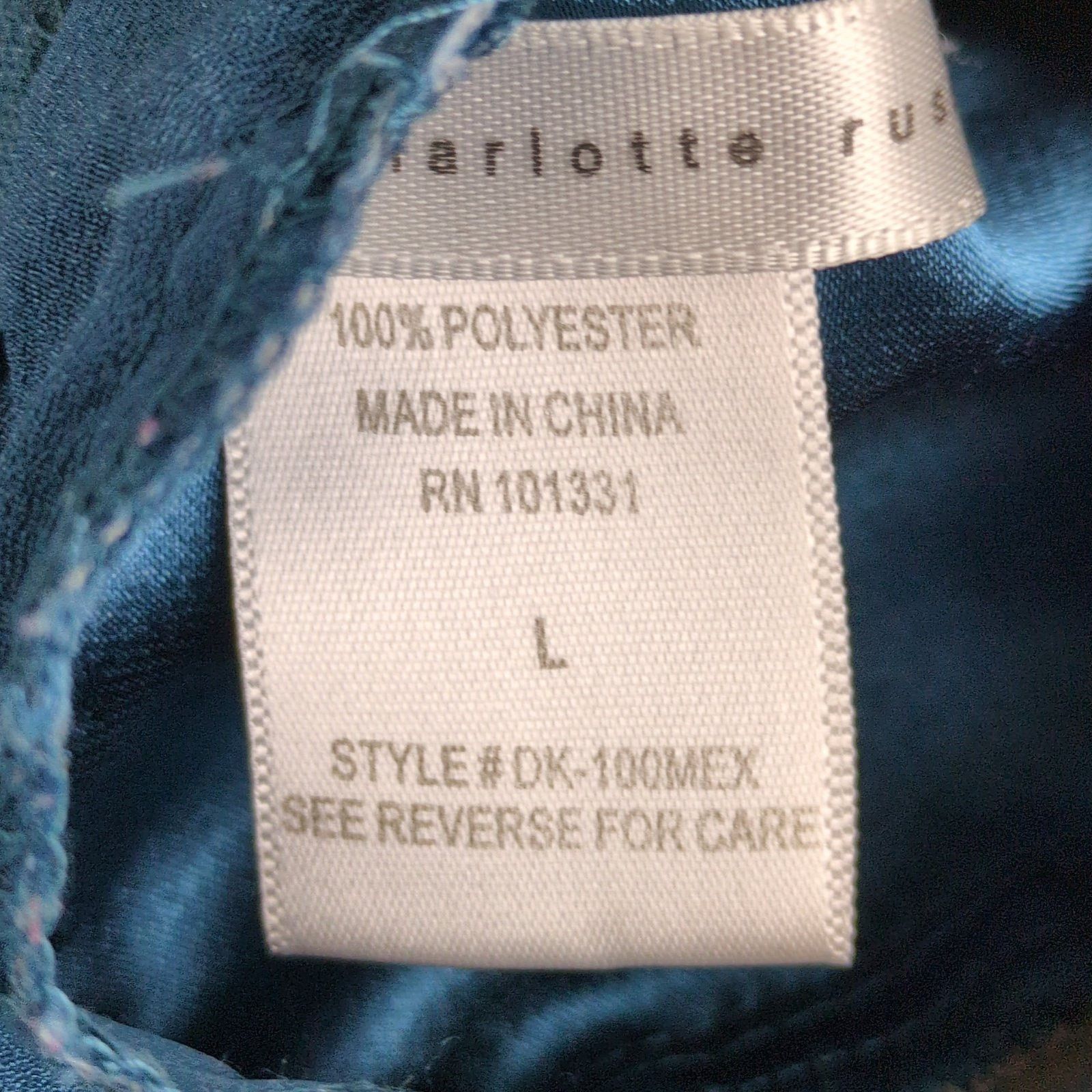 Other Charlotte Russo Sz L Strapless Blue Floral Sheer Maxi Dress Size L / US 10 / IT 46 - 5 Thumbnail