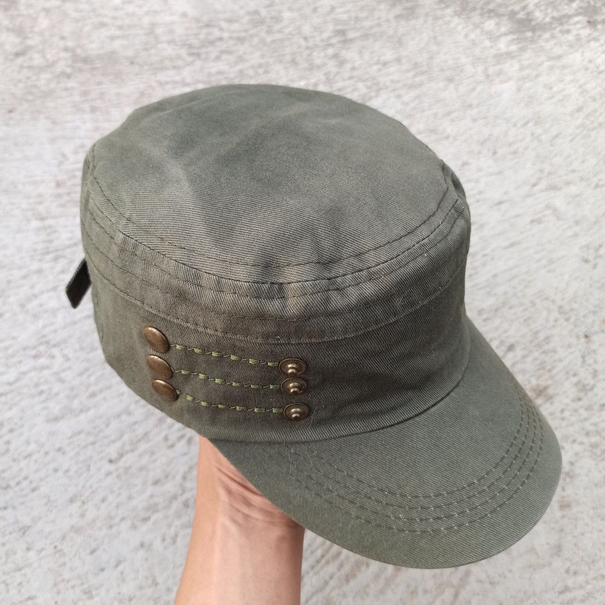 Unsound Rags Army green cadet hat. Unique design Size ONE SIZE - 9 Thumbnail