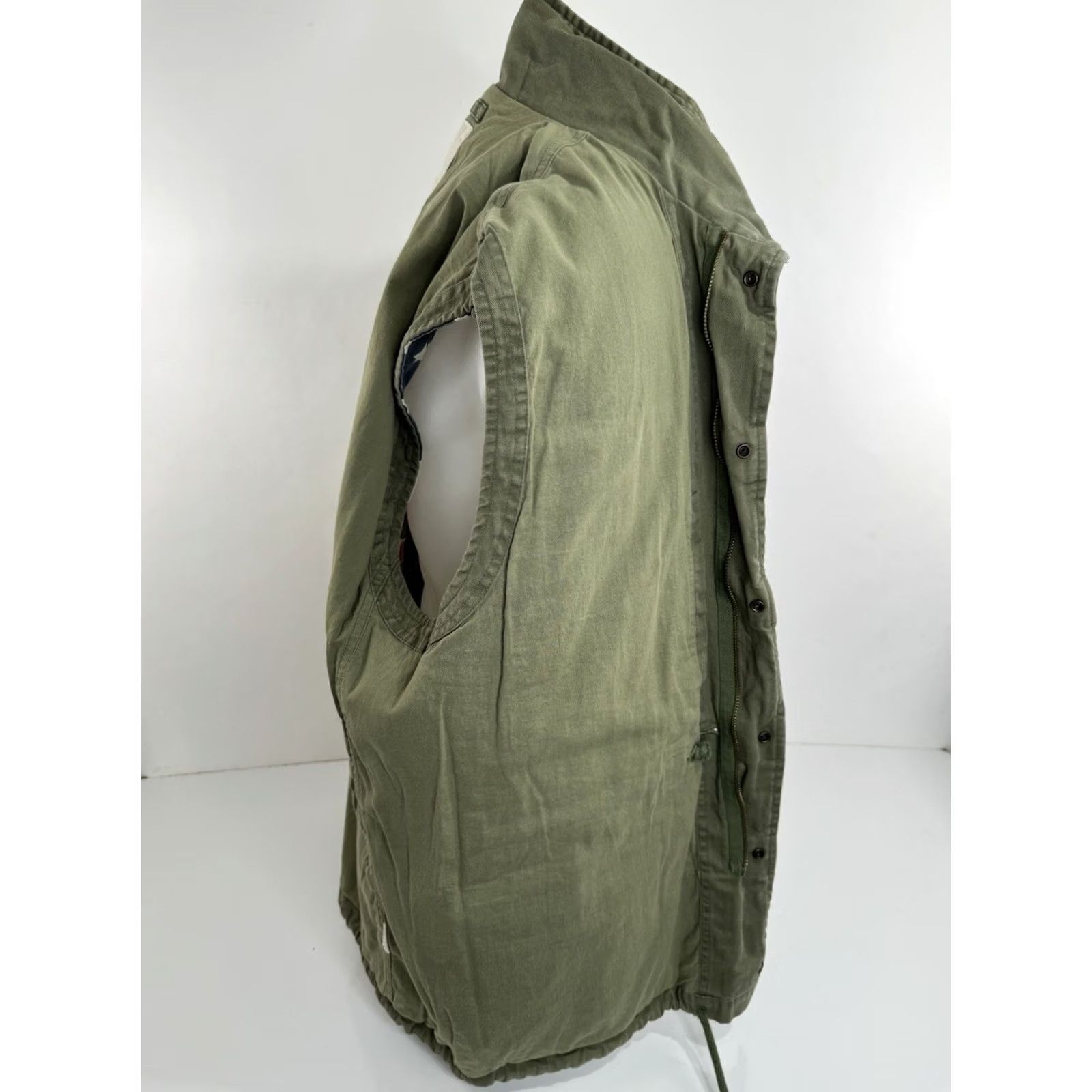 Ralph Lauren RALPH LAUREN Denim & Supply Military USA XL Distressed Hood Vest Shirt Men Green USA Military Distressed Hooded Vest XL Mens Size US XL / EU 56 / 4 - 7 Thumbnail