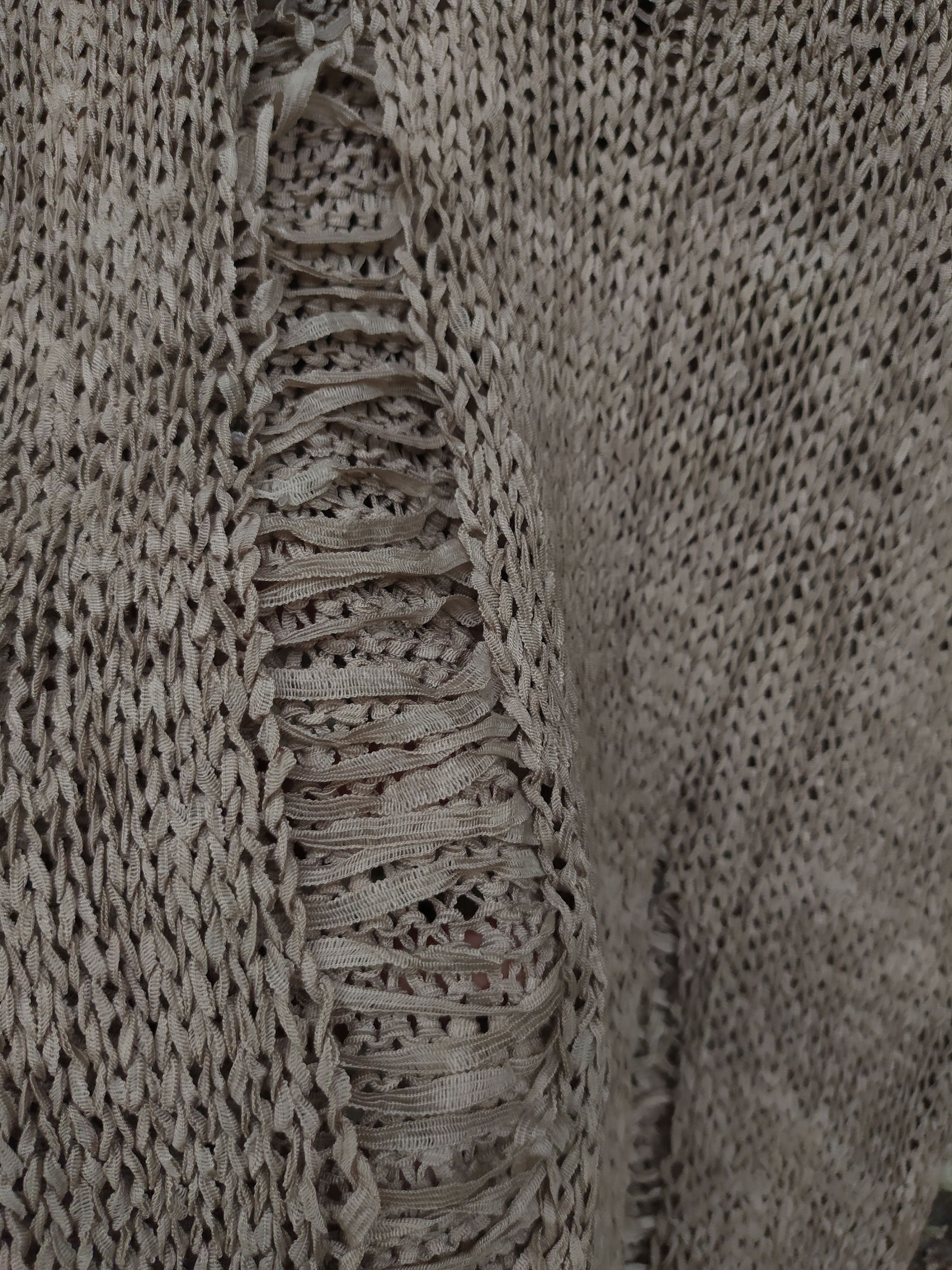 20471120 × Japanese Brand Unbrand Fishnet knit Distressed Size US M / EU 48-50 / 2 - 7 Thumbnail