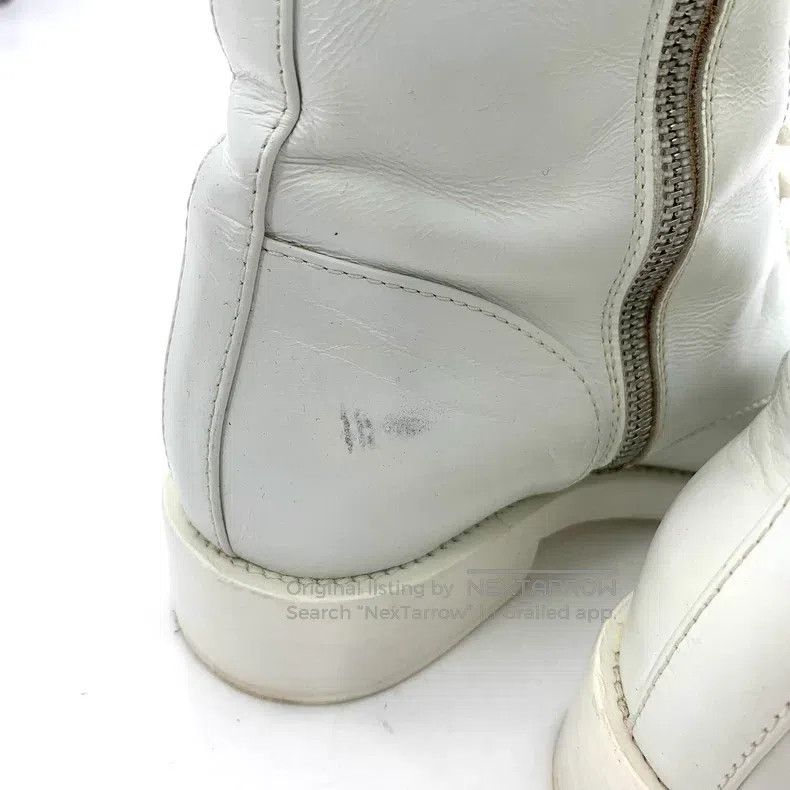 Chanel Chanel White logo lace-up casual flat mid-length boots Size US 6.5 / IT 36.5 - 8 Thumbnail