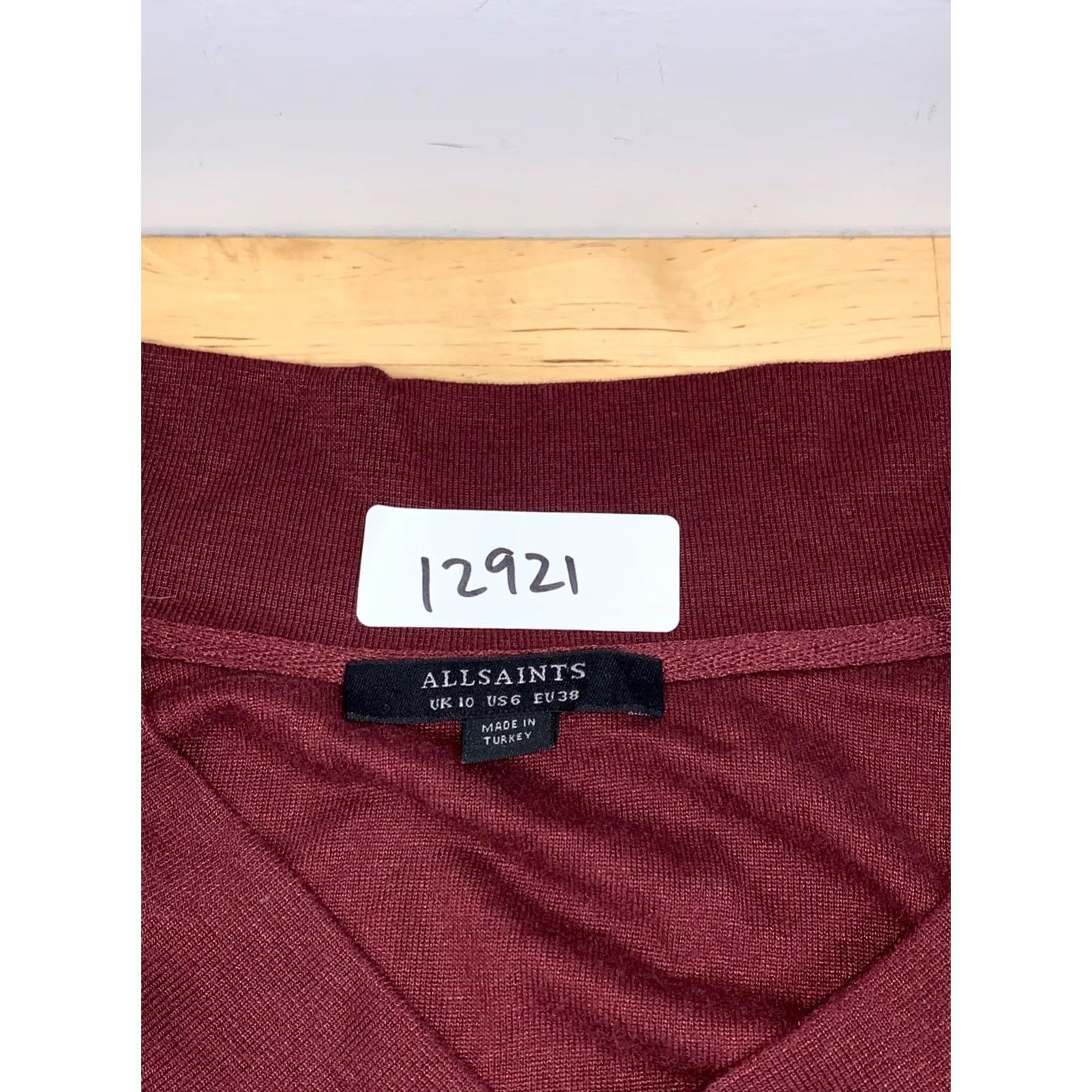 Allsaints VINTAGE AllSaints Gina Drape Jacket Women US 6 UK 10 EU 28 Red Casual 12921 Size M / US 6-8 / IT 42-44 - 2 Thumbnail