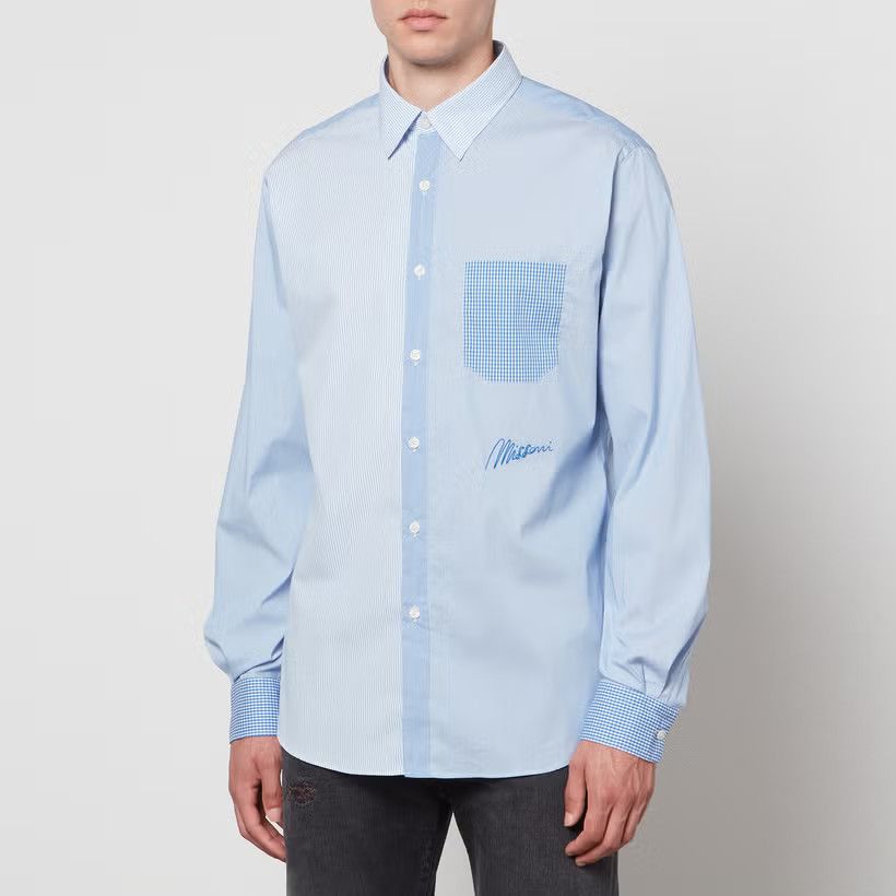 Missoni o1y0225 Checked Shirt in Light Blue Size US S / EU 44-46 / 1 - 1 Thumbnail