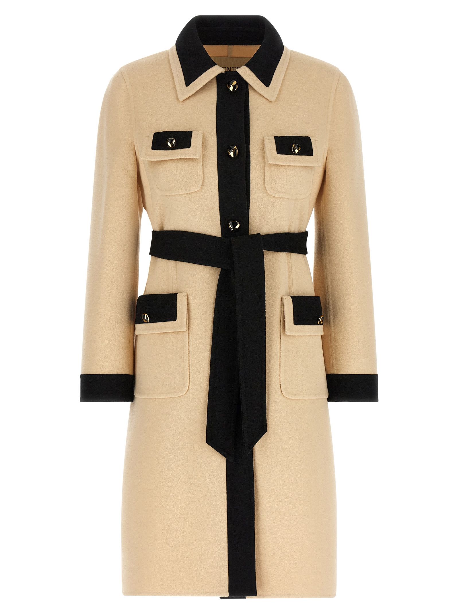 Valentino Valentino Garavani Wool Coat Size L / US 10 / IT 46 - 1 Thumbnail
