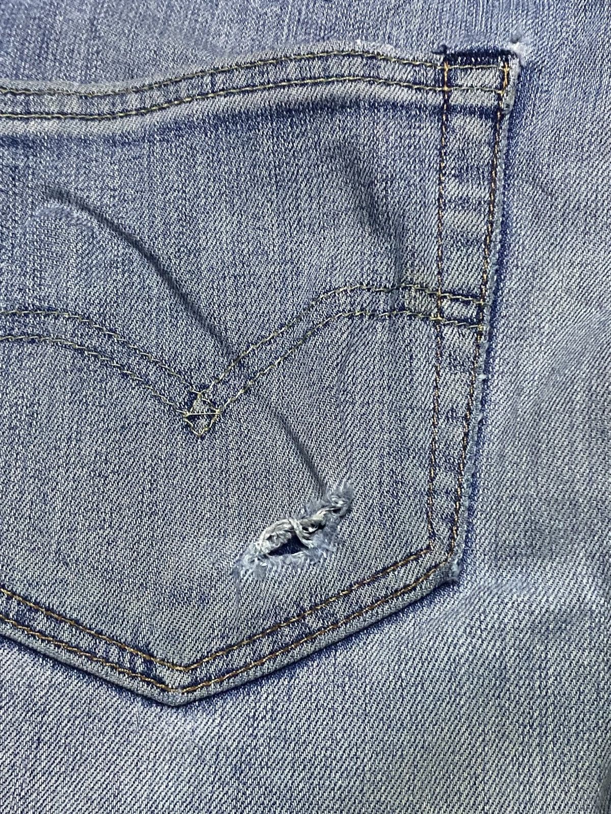 Levi's Levis 511 Y2K Faded Wash Distressed Jeans Size US 30 / EU 46 - 10 Thumbnail