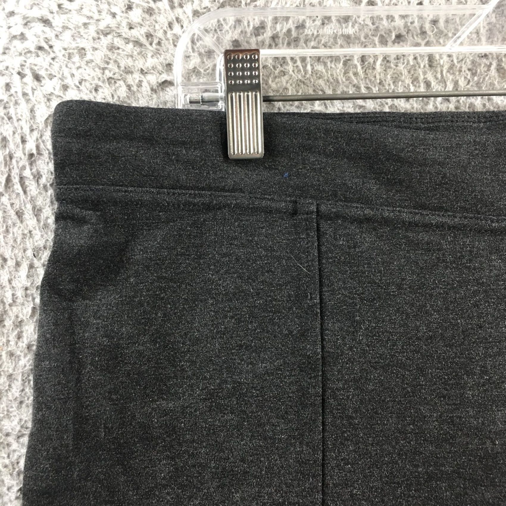 Calvin Klein Calvin Klein Cropped Pants Women XL Gray Mid Rise Pull On Casual Classic Pants Size 40" / US 18 - 3 Thumbnail