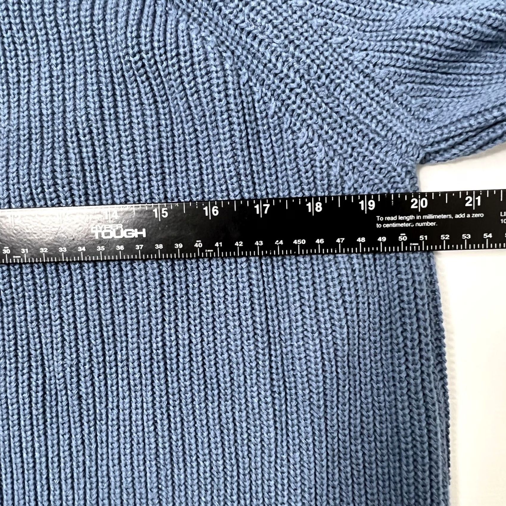 Lulus Lulu's Just For You Backless Knit Pullover Sweater V Back Blue Oversize Size M Womens Pullover Knit Size M / US 6-8 / IT 42-44 - 4 Thumbnail