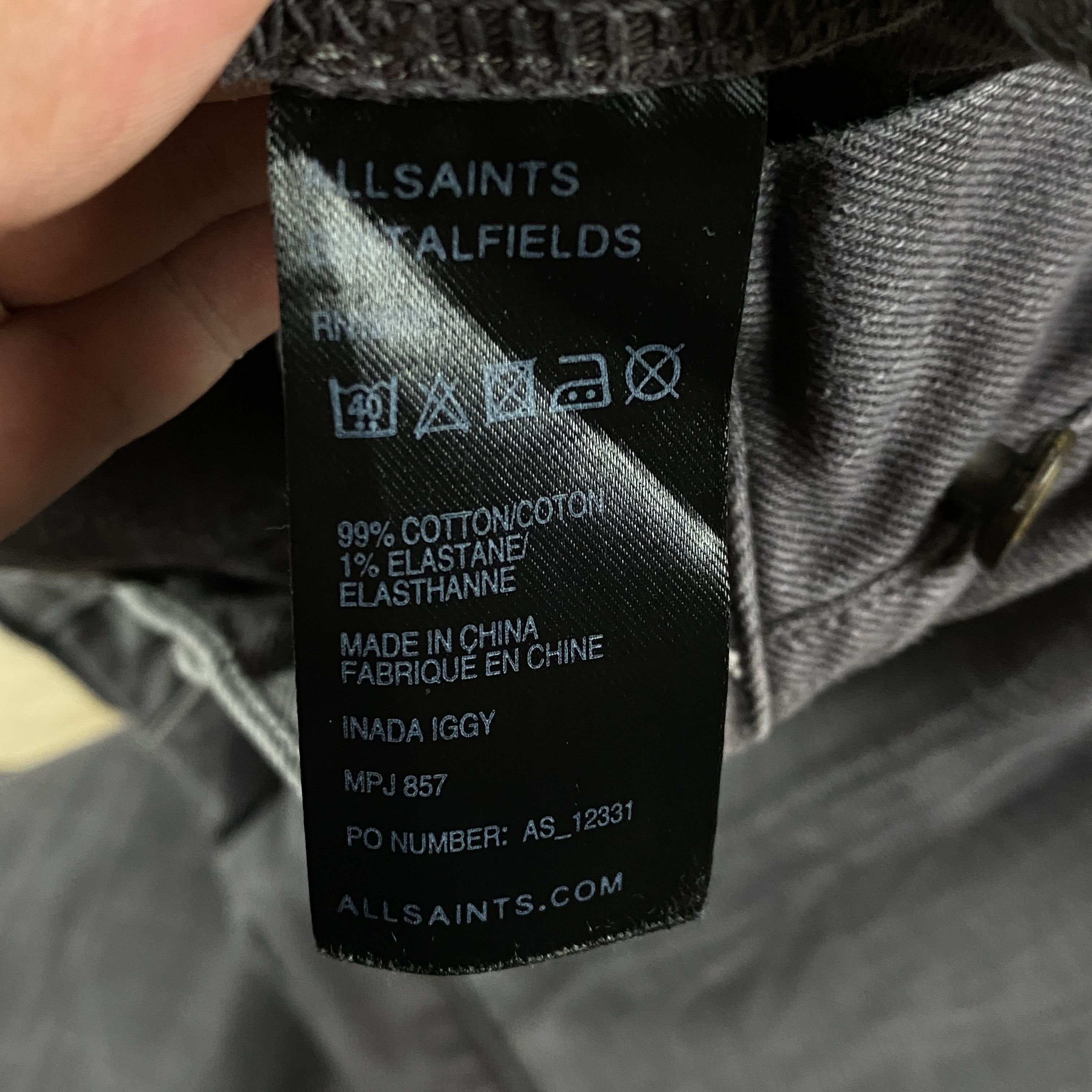 Allsaints Men’s Denim Jeans Pants Allsaints Size 30 Size US 30 / EU 46 - 7 Thumbnail