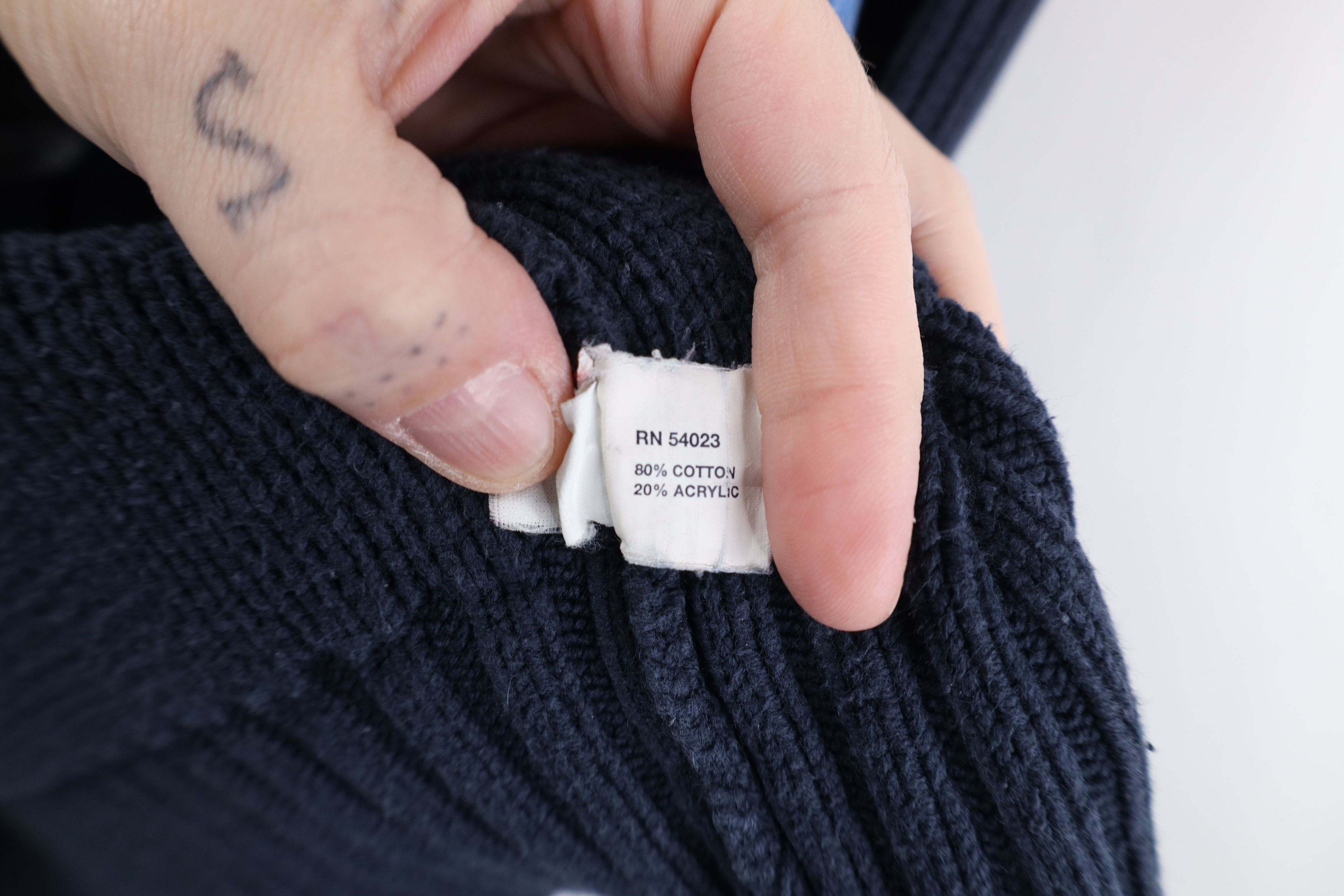 Gap Vintage Y2K Gap Heavy Cotton Ribbed Knit Half Zip Sweater Size US M / EU 48-50 / 2 - 9 Thumbnail