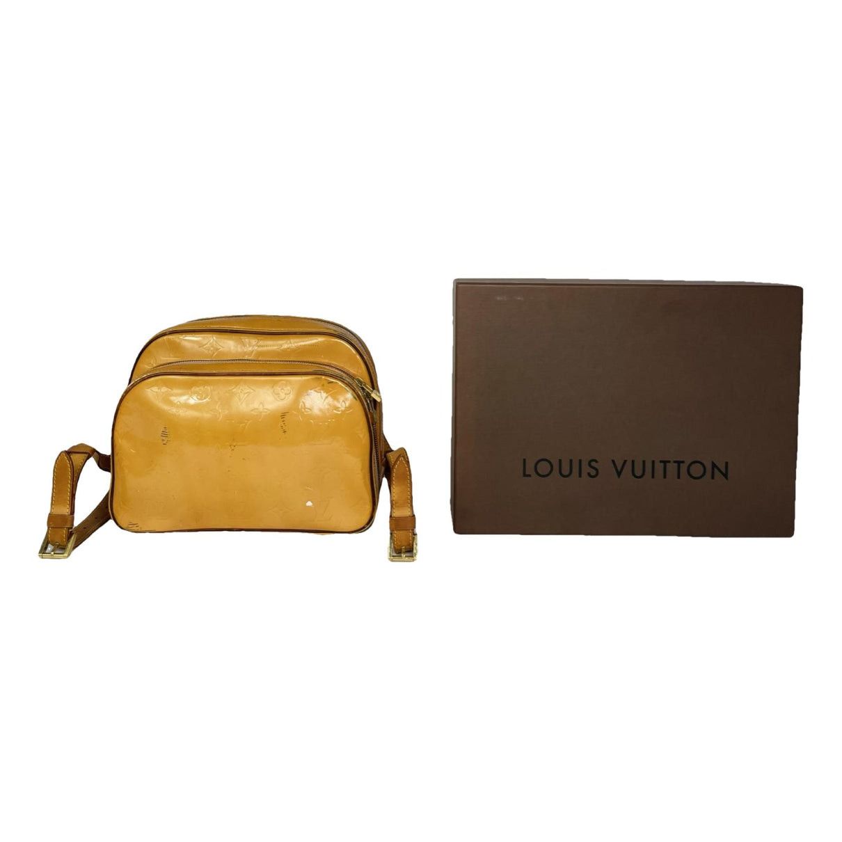 Louis Vuitton Orange Leather Backpack Size ONE SIZE - 1 Thumbnail