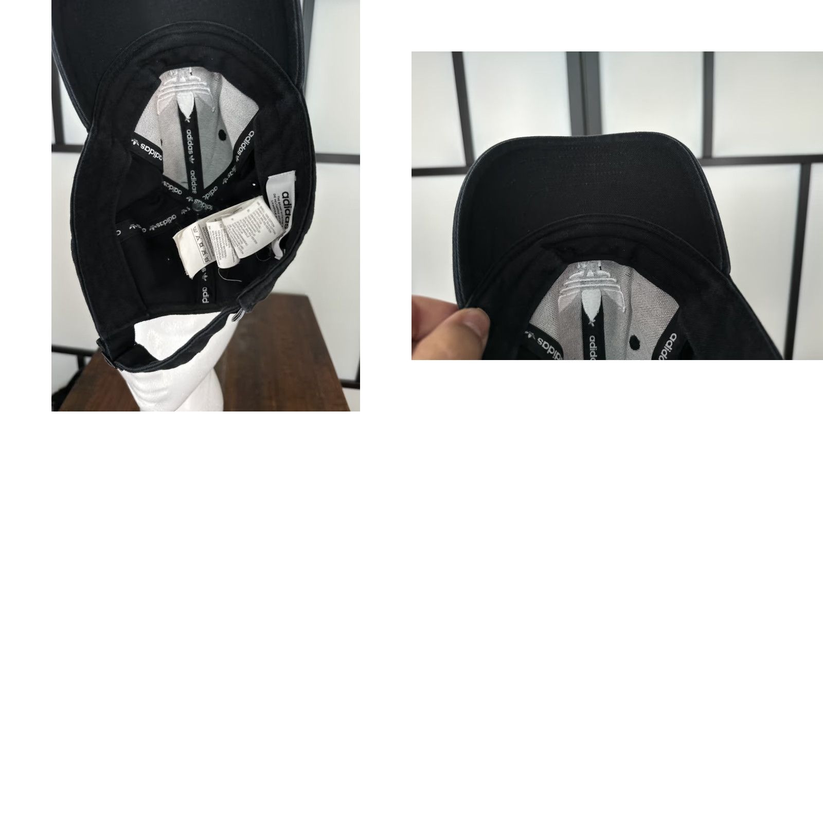 Adidas adidas Hat Cap Strap Back Adult One Size Black Cotton Twill Embroidered 3 Stripe Size ONE SIZE - 9 Thumbnail