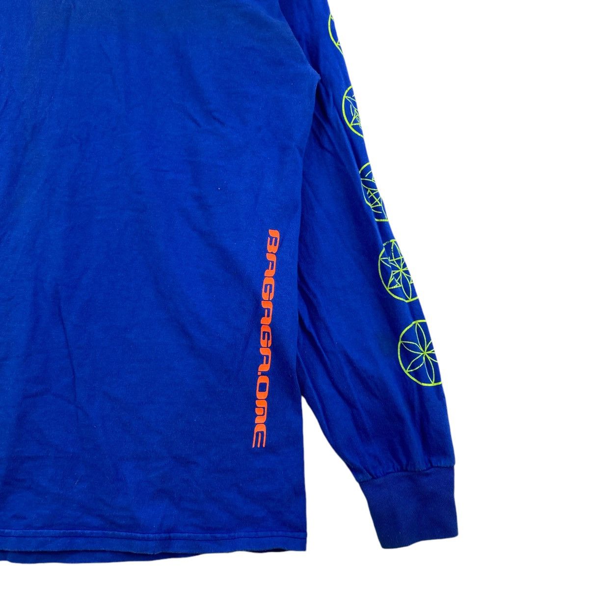 Vintage Vintage BAGAGA.ONE Logo Print Design Long Sleeve Blue Shirt Size US L / EU 52-54 / 3 - 5 Thumbnail