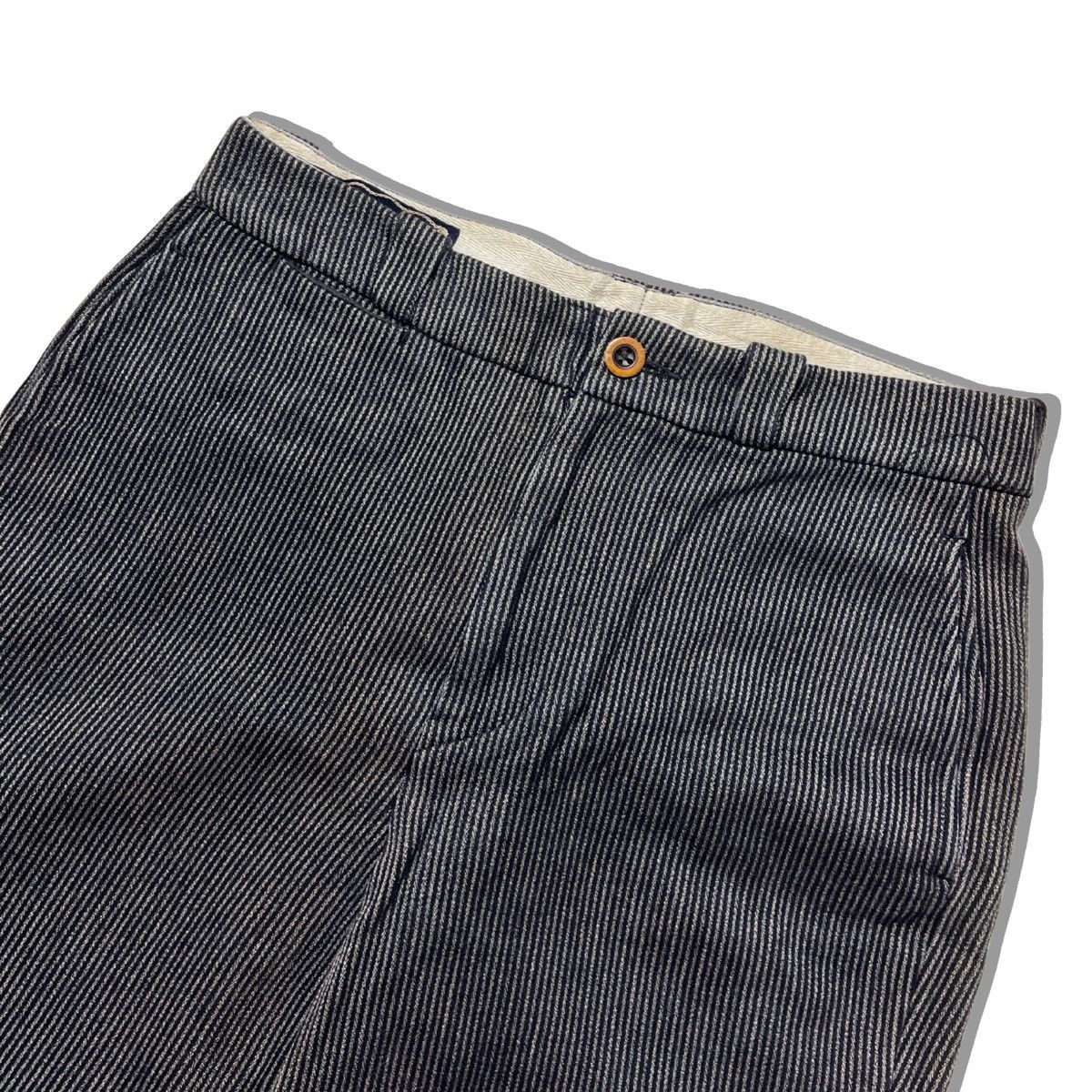 45rpm 45rpm SS2017 Artisan Indigo Series - Stripe Buttoned Pants Size US 29 - 3 Thumbnail