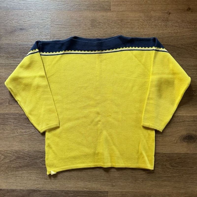 Northwest True Vintage Yellow Blue Knit Sweater
