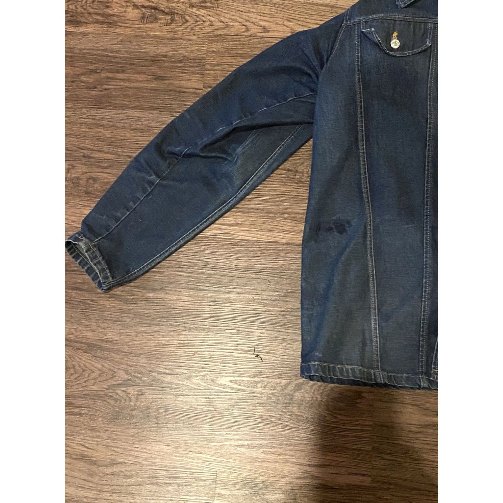 Vintage VINTAGE Levis Lot 53 Unisex Adult Jean Jacket Blue Buttons Distressed Red Tag XL Jacket Mens Size US 36 / EU 52 - 6 Thumbnail