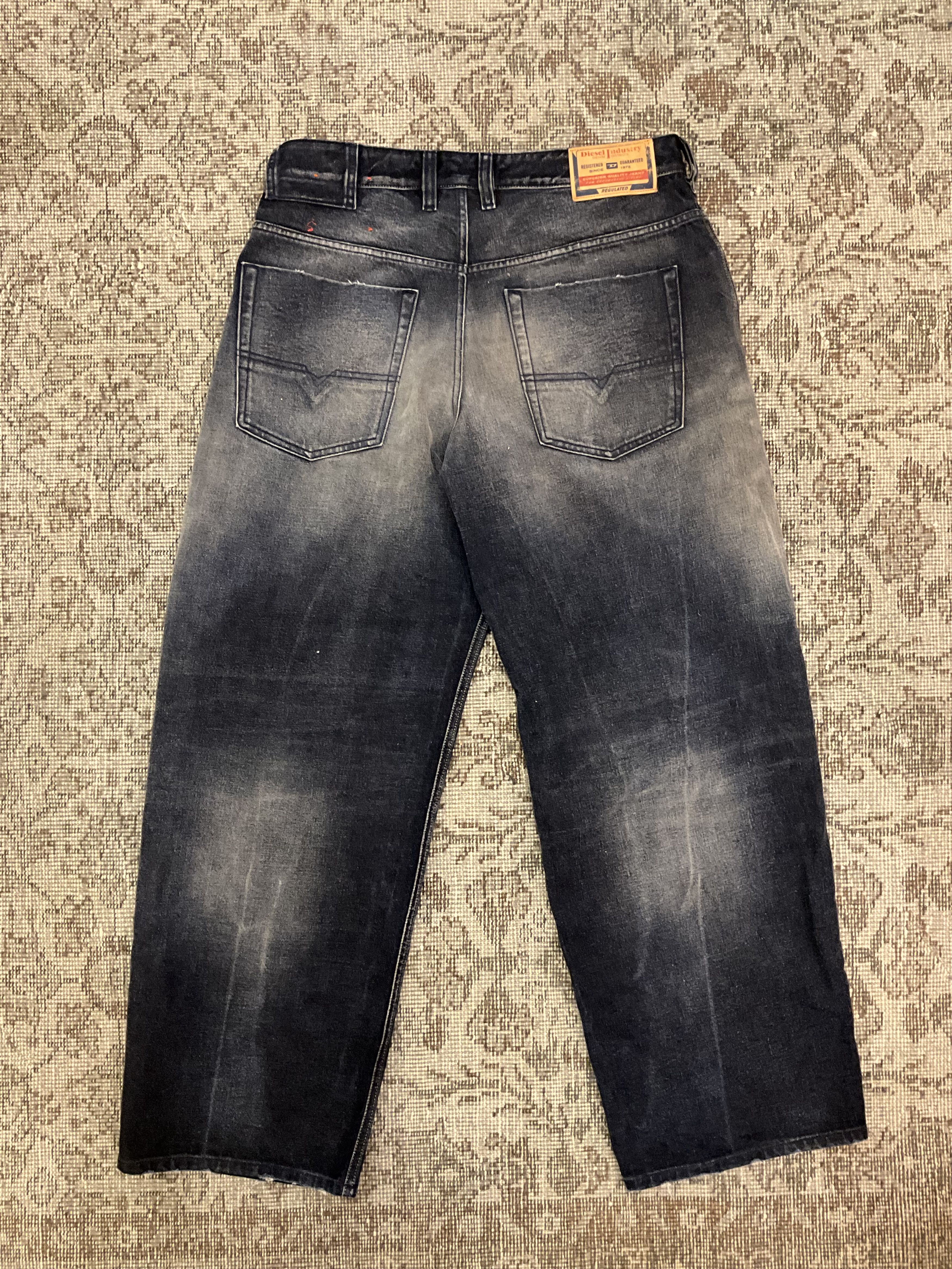 Diesel Diesel 1997 D-ENIM-M Relaxed Wide Leg Jeans Dark Indigo W32 Size US 32 / EU 48 - 5 Thumbnail