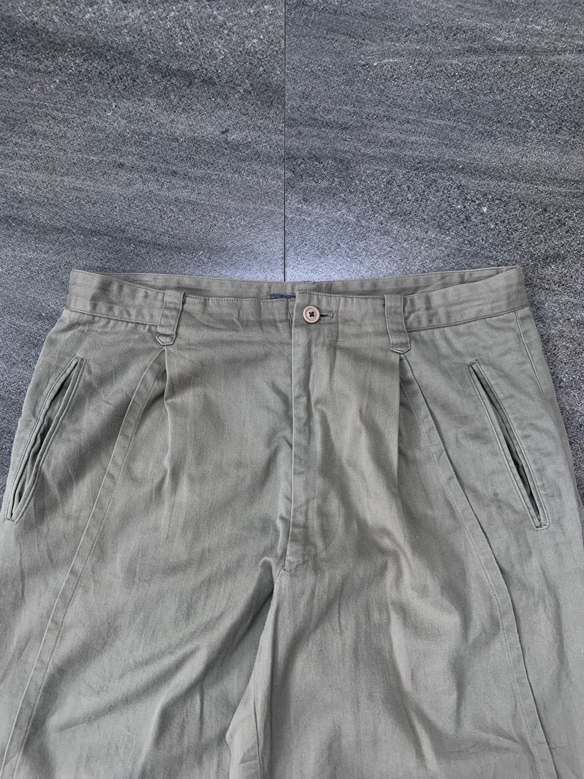 Issey Miyake FREE TAX! 90s Diagonal Stitched Trousers Size US 30 / EU 46 - 3 Thumbnail