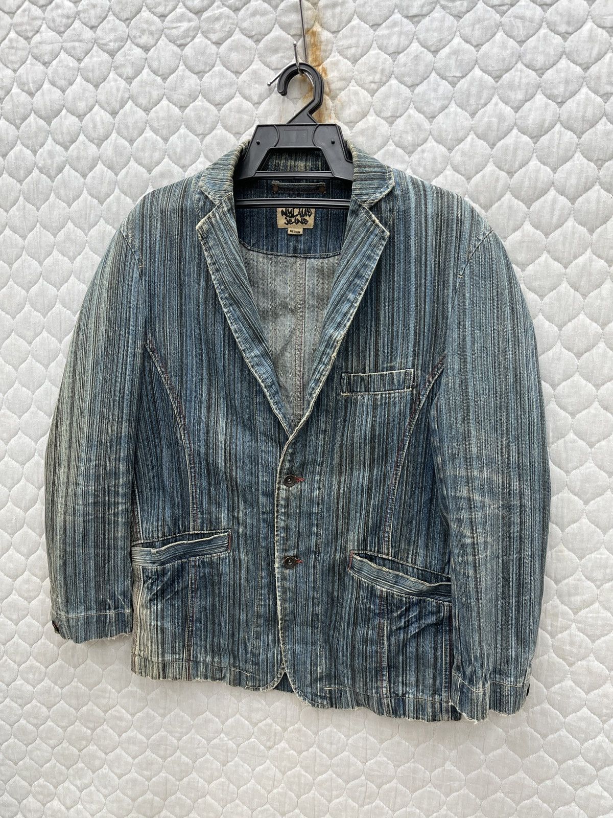 Vintage 🔥🔥🔥STEALS VTG NYLAUS JEANS DENIM JACKET Size M / US 6-8 / IT 42-44 - 3 Thumbnail