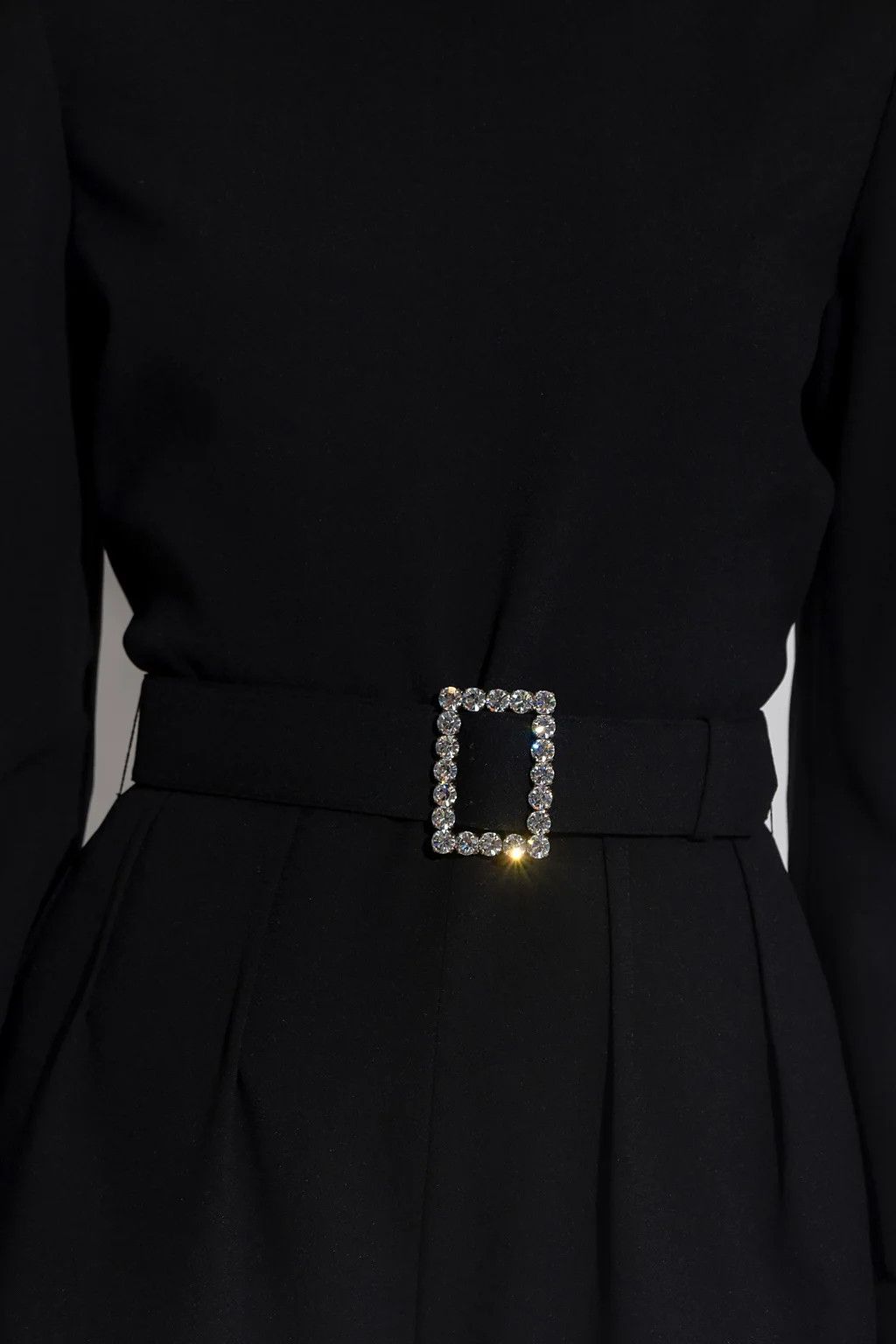 Saint Laurent Paris o1la1rc1a0425 686988 Backless Playsuit in Sablé in Black Size M / US 6-8 / IT 42-44 - 6 Thumbnail
