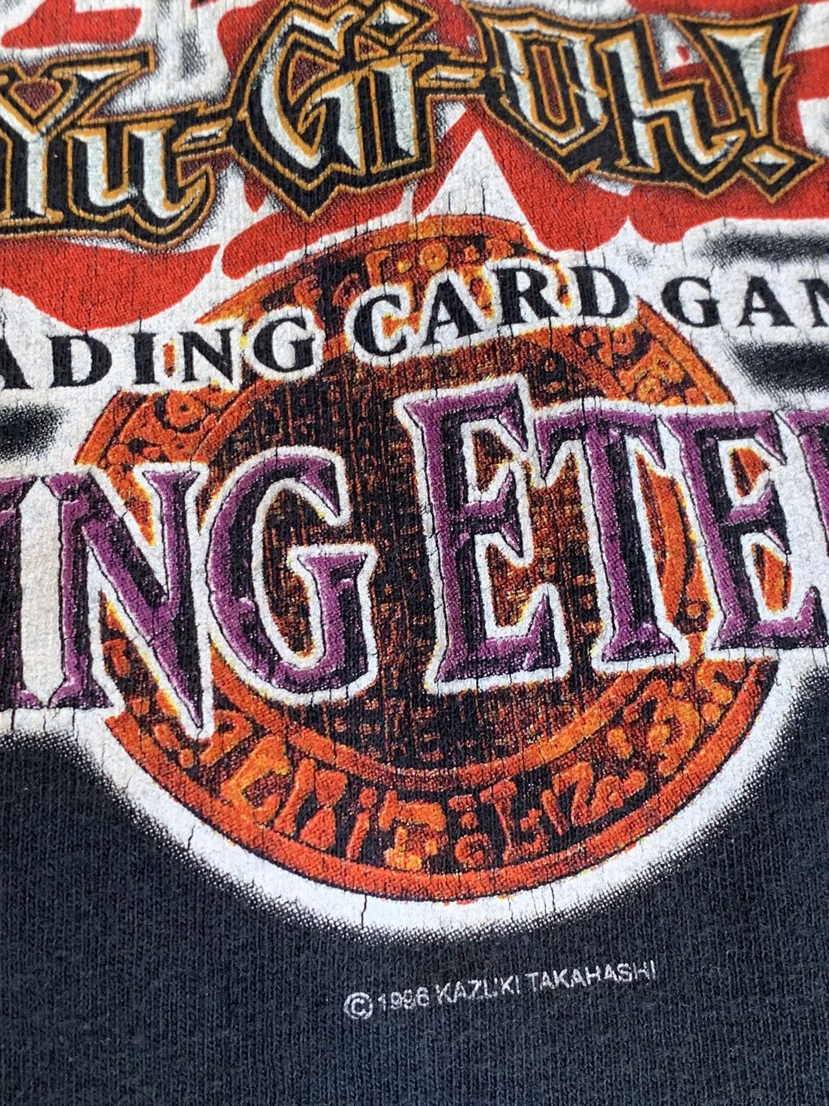 Vintage RARE* Vintage 1996 Yu-Gi-Oh Flaming Eternity Card Game Shirt Size US XL / EU 56 / 4 - 6 Thumbnail
