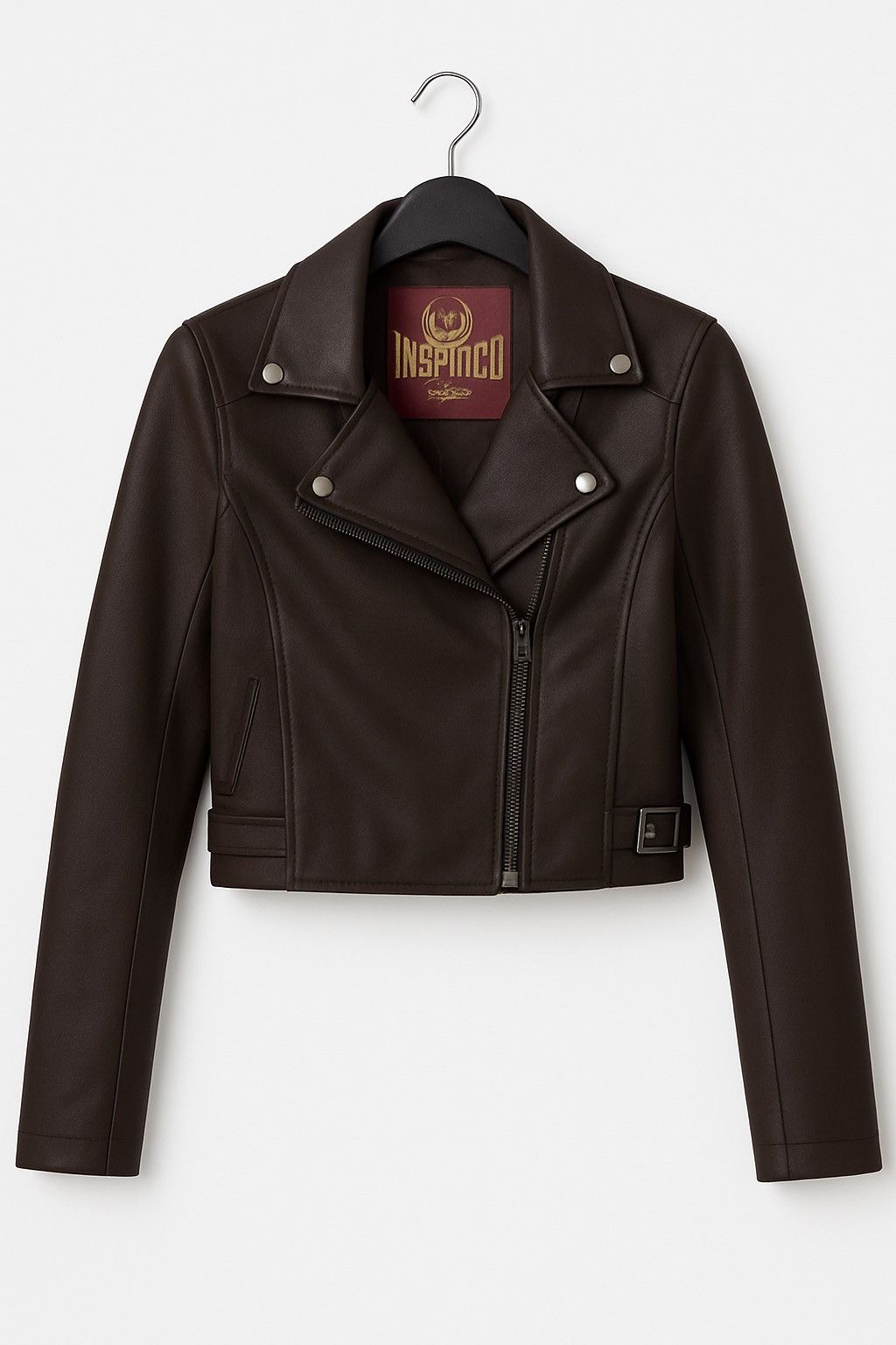 Vintage GGPX Inspired Cropped Faux Leather Biker Jacket | Women’s Size S / US 4 / IT 40 - 2 Thumbnail