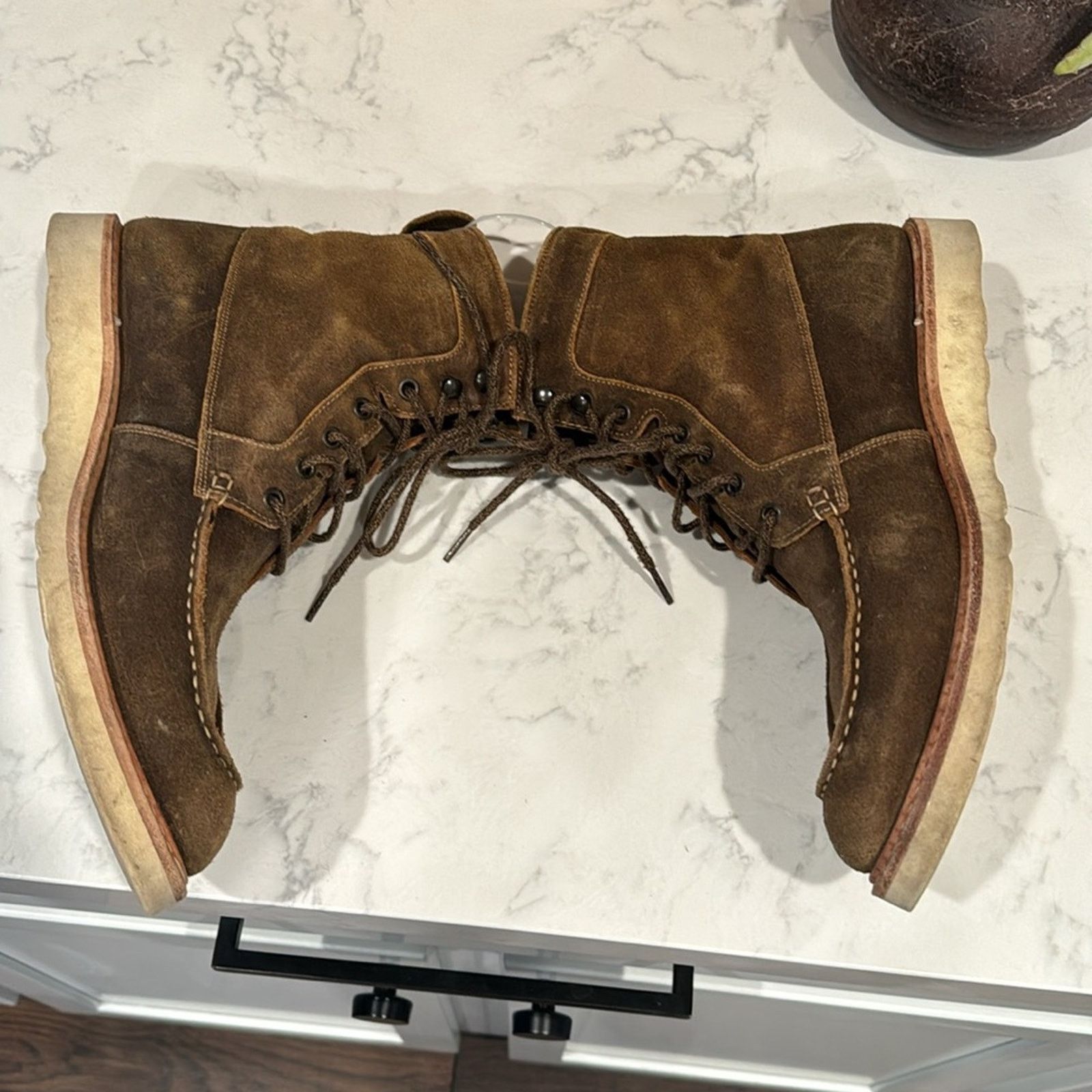 Nisolo Nisolo Mateo Boots Distressed Leather Moc Toe Stitch size 12 Size US 12 / EU 45 - 6 Thumbnail