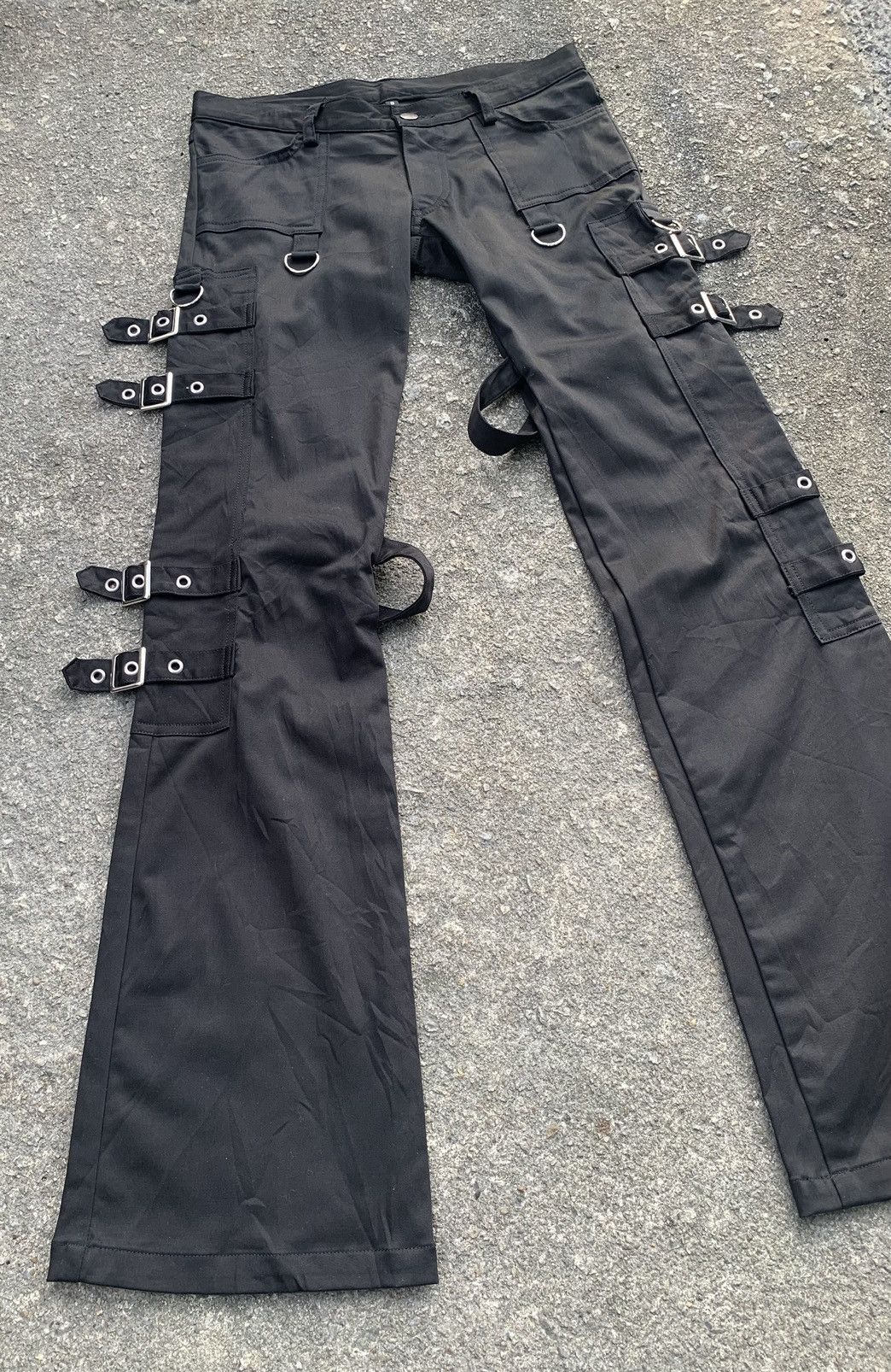If Six Was Nine Bondage Gothic Punk Unisex Unbrand Flare Pant Made In Japan Size US 28 / EU 44 - 11 Thumbnail