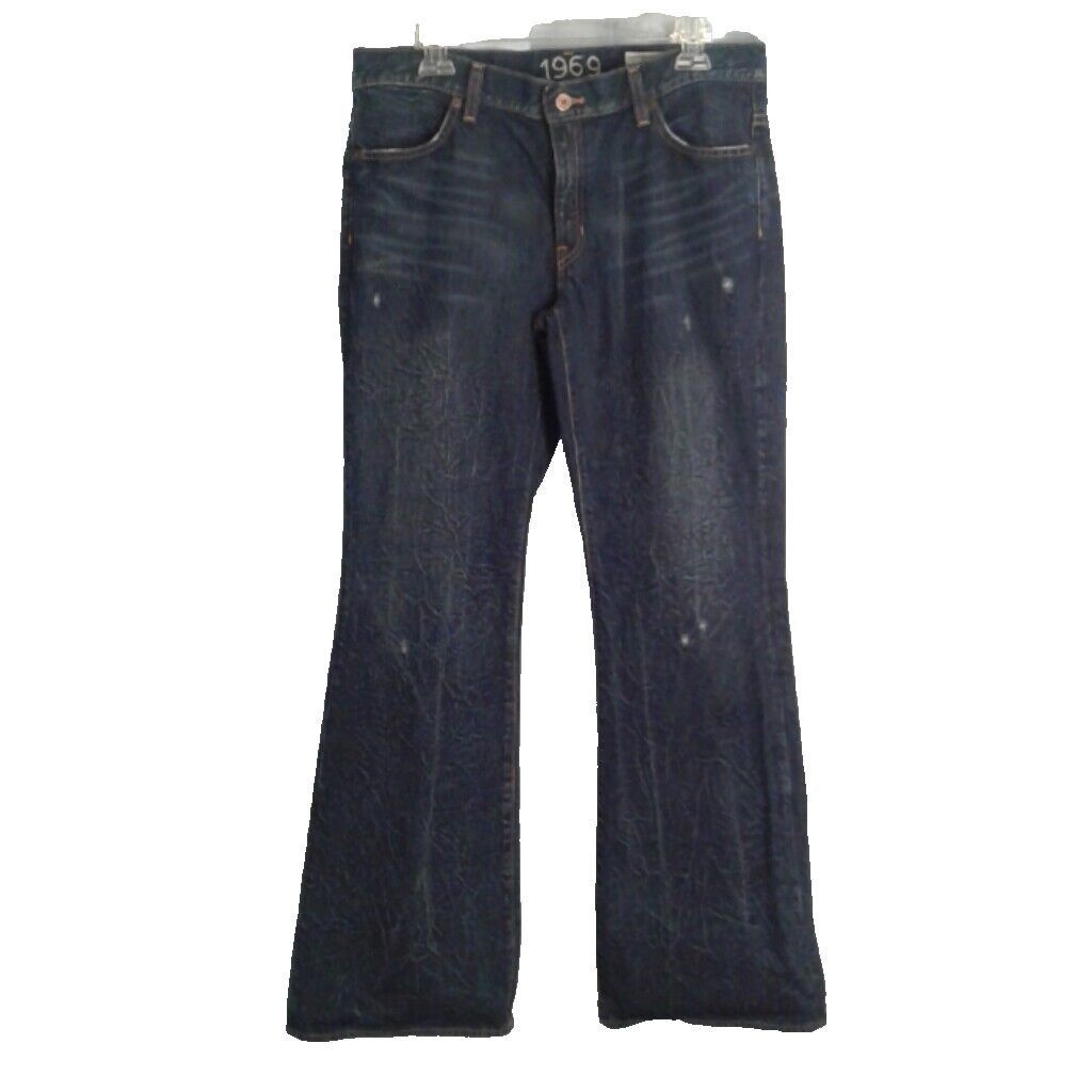Gap 1969 Gap 12 denim blue jeans Western Boot Cut Pockets Destro Size 34" / US 12 / IT 48 - 1 Thumbnail