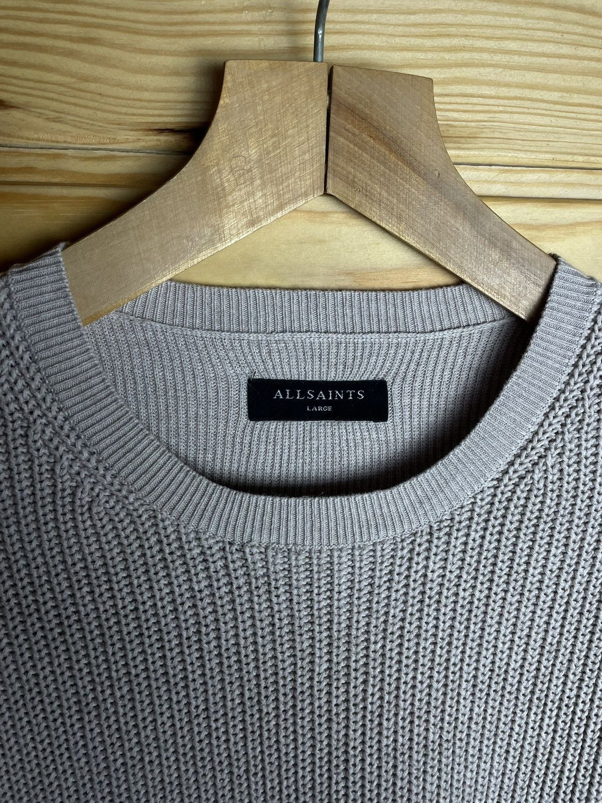 Allsaints × Designer All Saints Men Knit Sweater Avant Gard Y2K Size US L / EU 52-54 / 3 - 3 Thumbnail