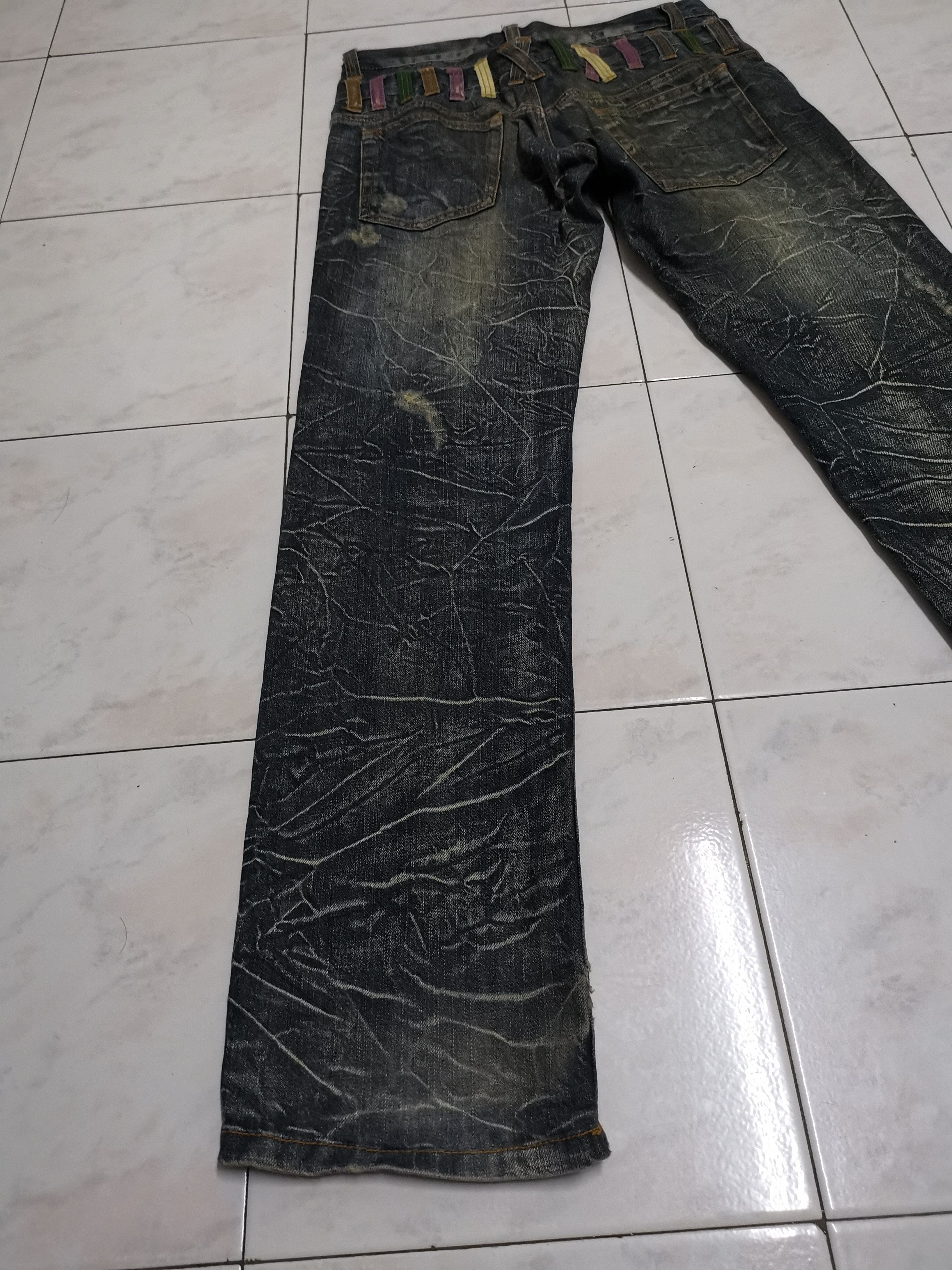 Tornado Mart Nylaus rare nice design double waist jeans Size US 32 / EU 48 - 3 Thumbnail