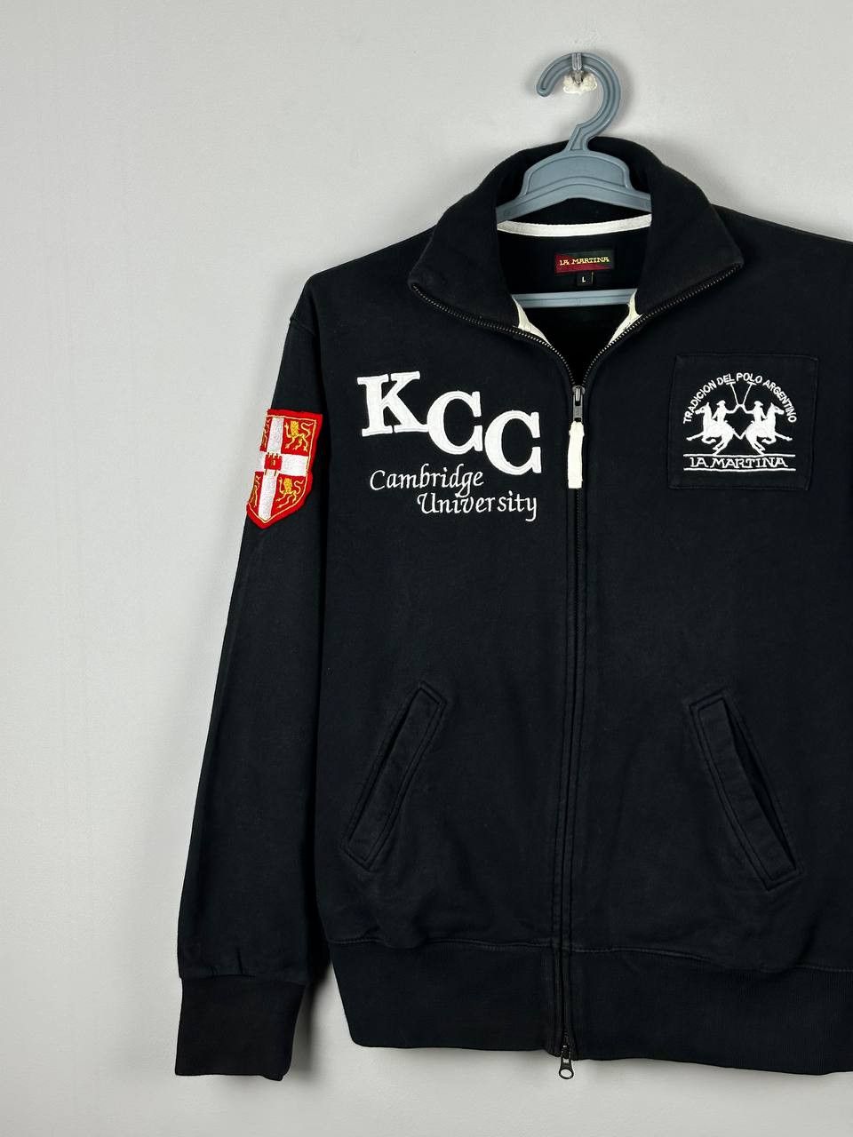 La Martina Vintage La Martina Cambridge University Polo Club Zip Sweate Size US L / EU 52-54 / 3 - 2 Thumbnail