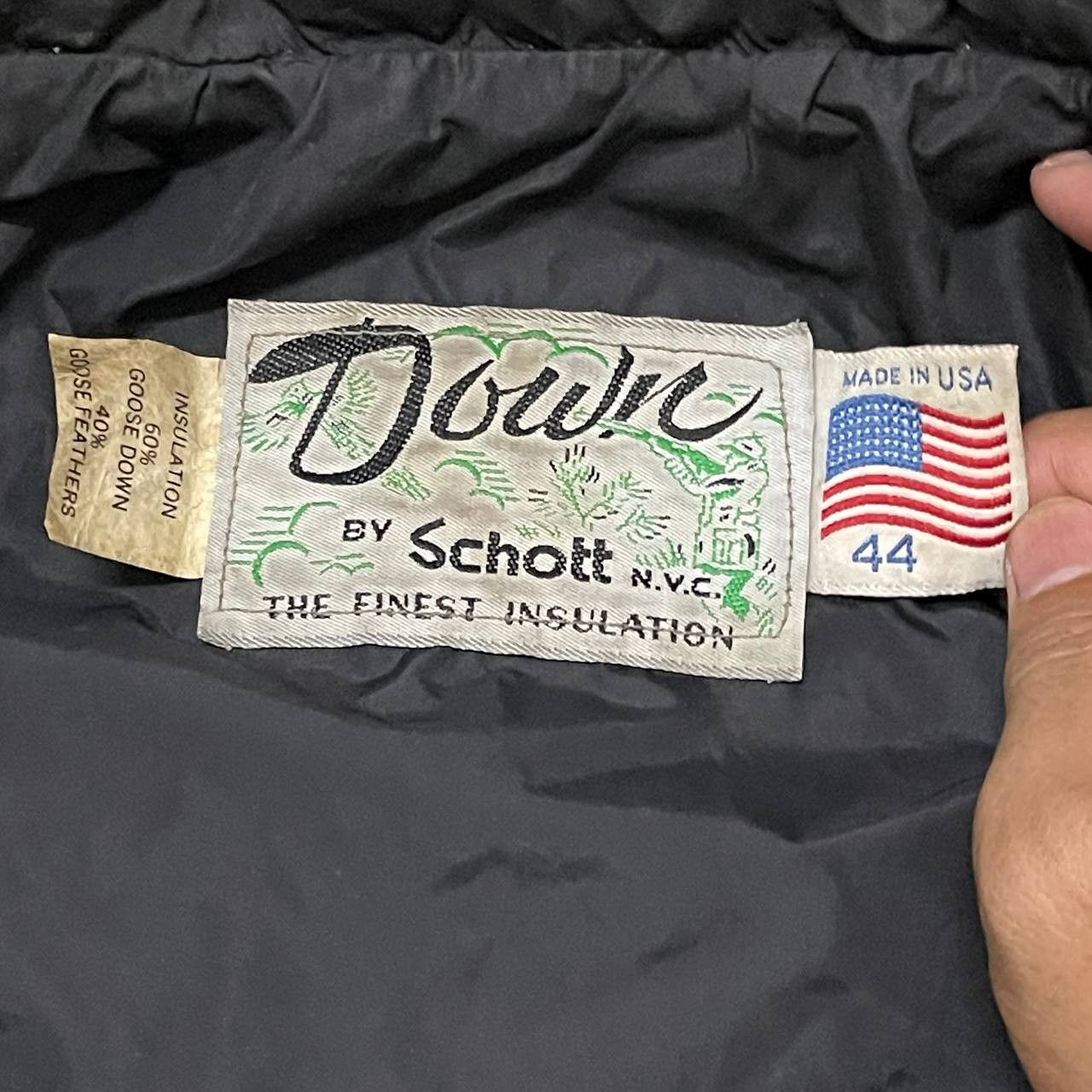 Schott Vintage Schott Goose Down Puffer Vest Size US L / EU 52-54 / 3 - 9 Thumbnail