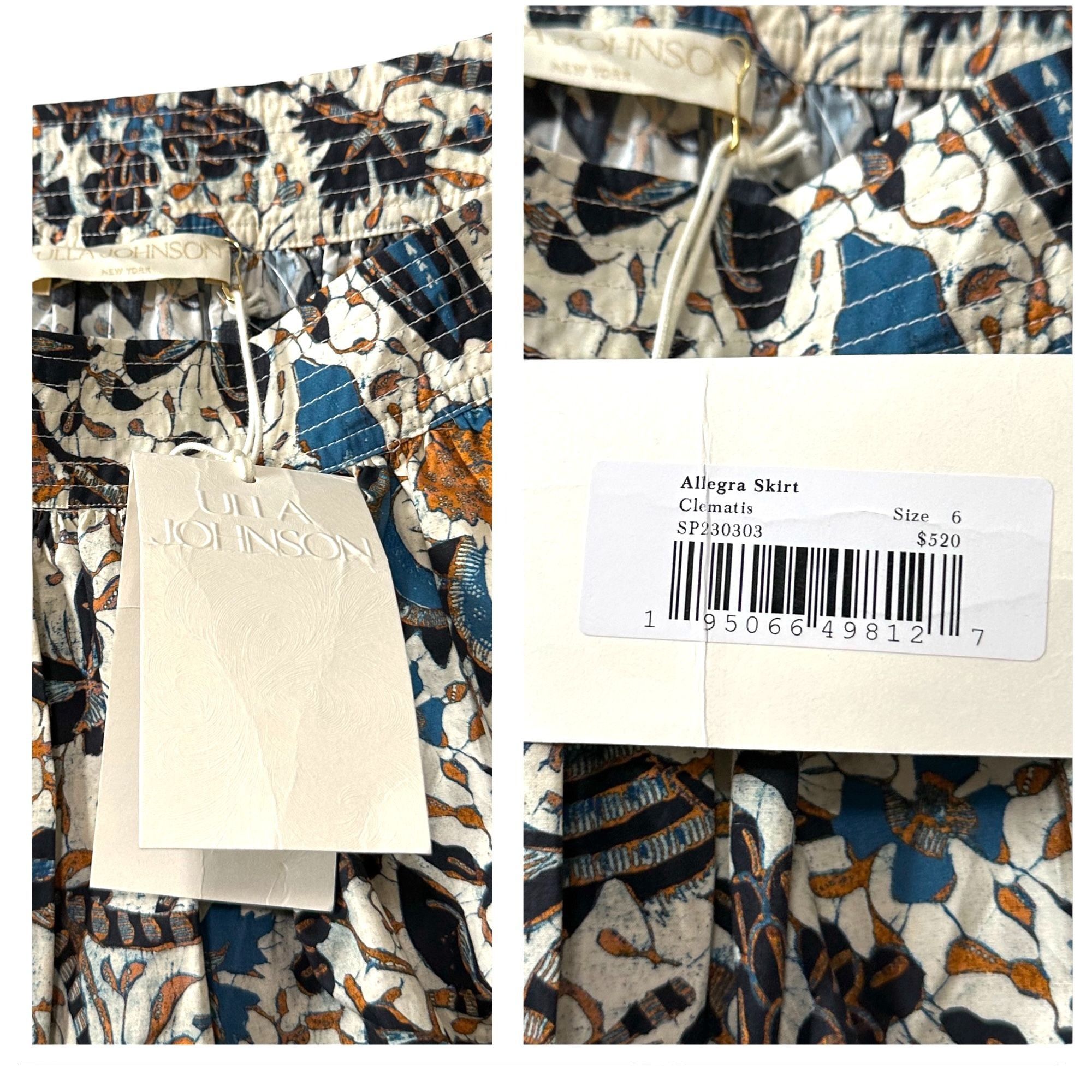 Ulla Johnson Ulla Johnson Allegra Skirt in Clematis Size 6 NWT Size 28" / US 6 / IT 42 - 3 Thumbnail