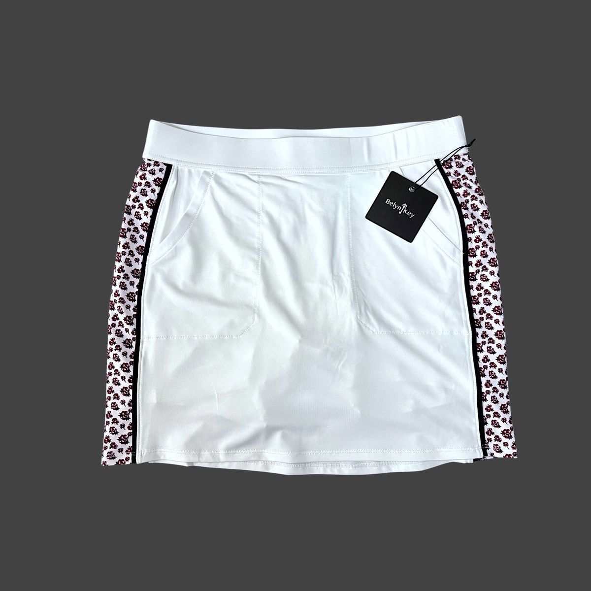 Other Belyn Key Women’s Mia Panel Floral Print Athletic Skort Sz M Size 33" - 5 Thumbnail