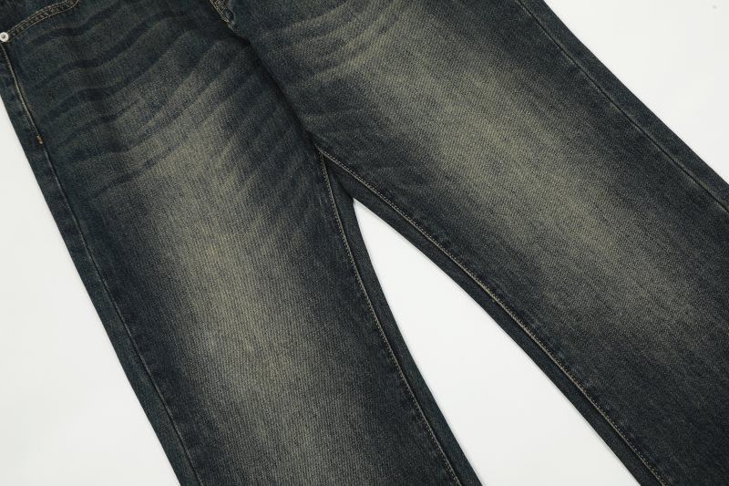 Japanese Brand × Jean American retro washed straight loose casual flared jeans Size US 32 / EU 48 - 6 Thumbnail