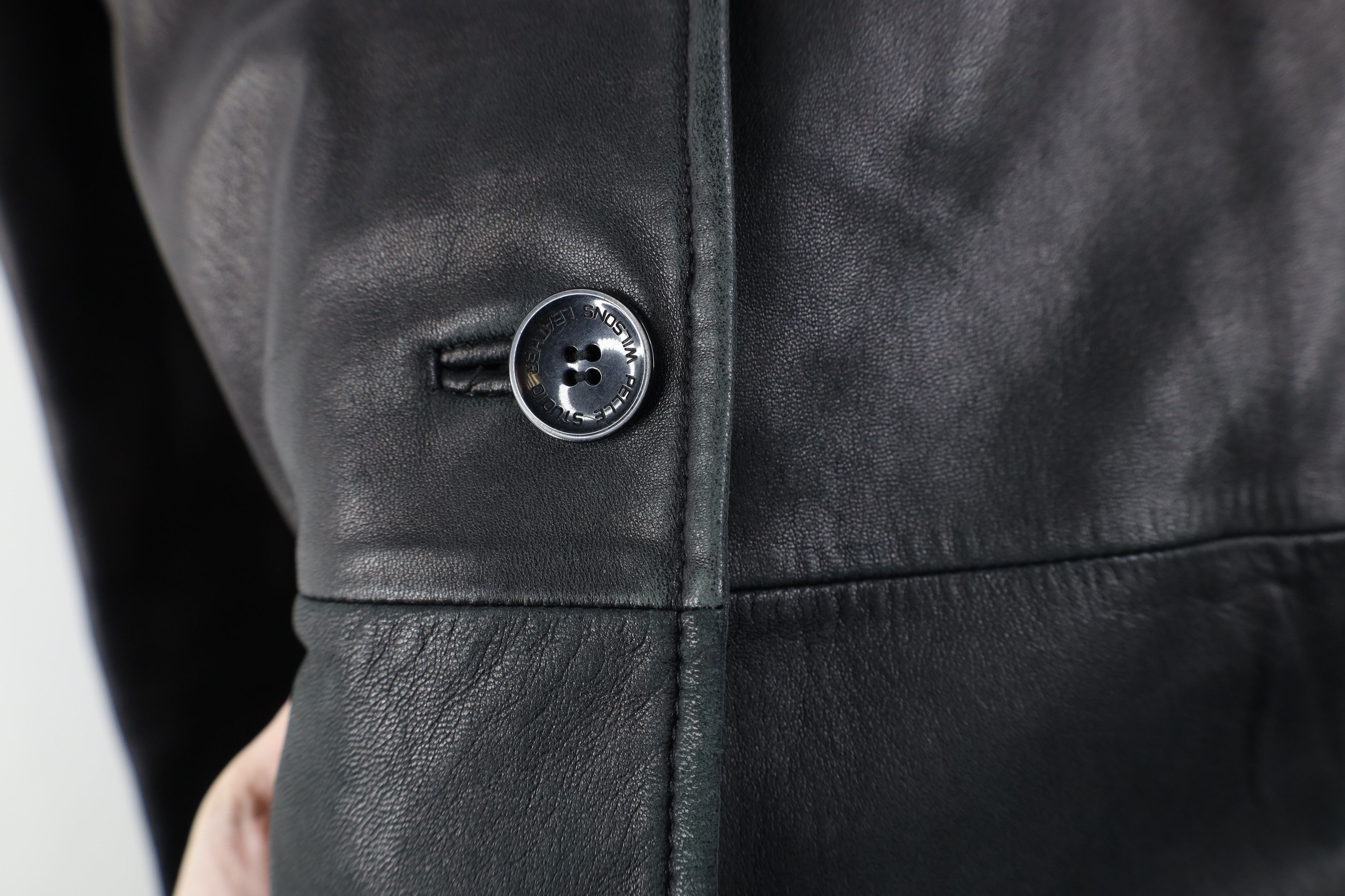 Vintage Vintage 90s Streetwear Soft Leather Trench Coat Jacket Size L / US 10 / IT 46 - 4 Thumbnail