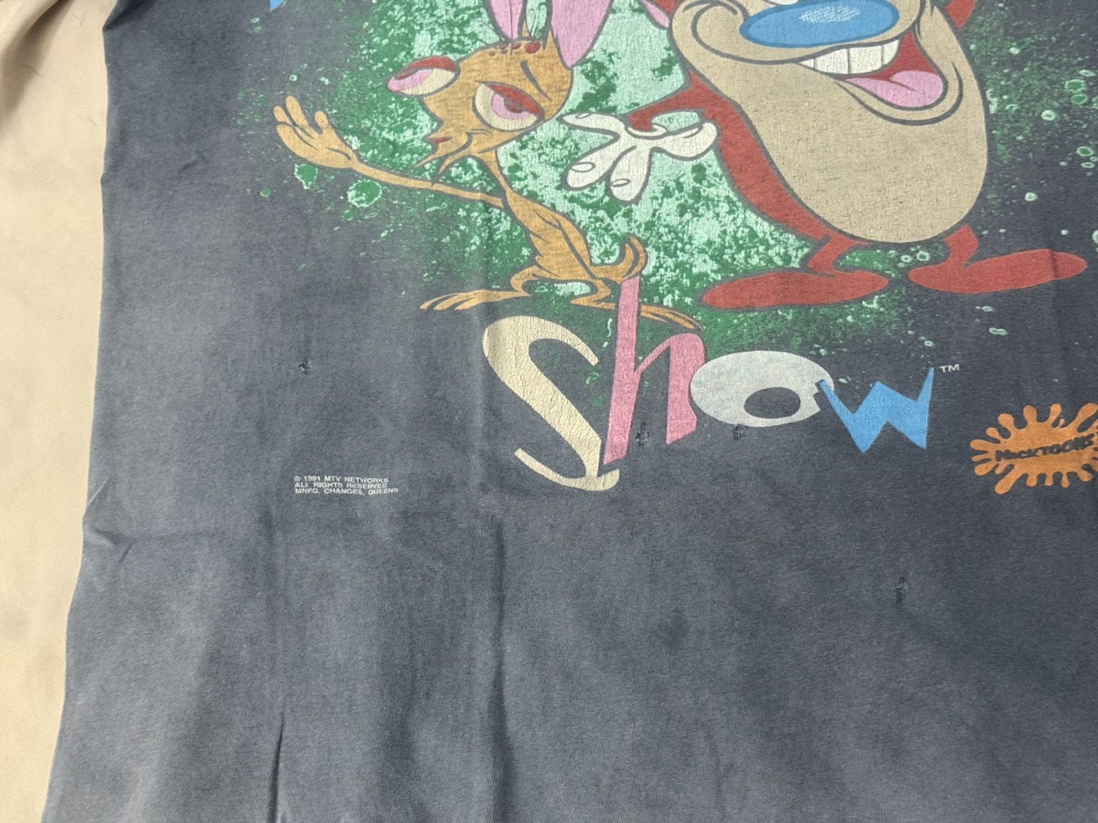 Vintage Immaculate Fade Vintage 90s Ren&Stimpy T Shirt Size US L / EU 52-54 / 3 - 8 Thumbnail