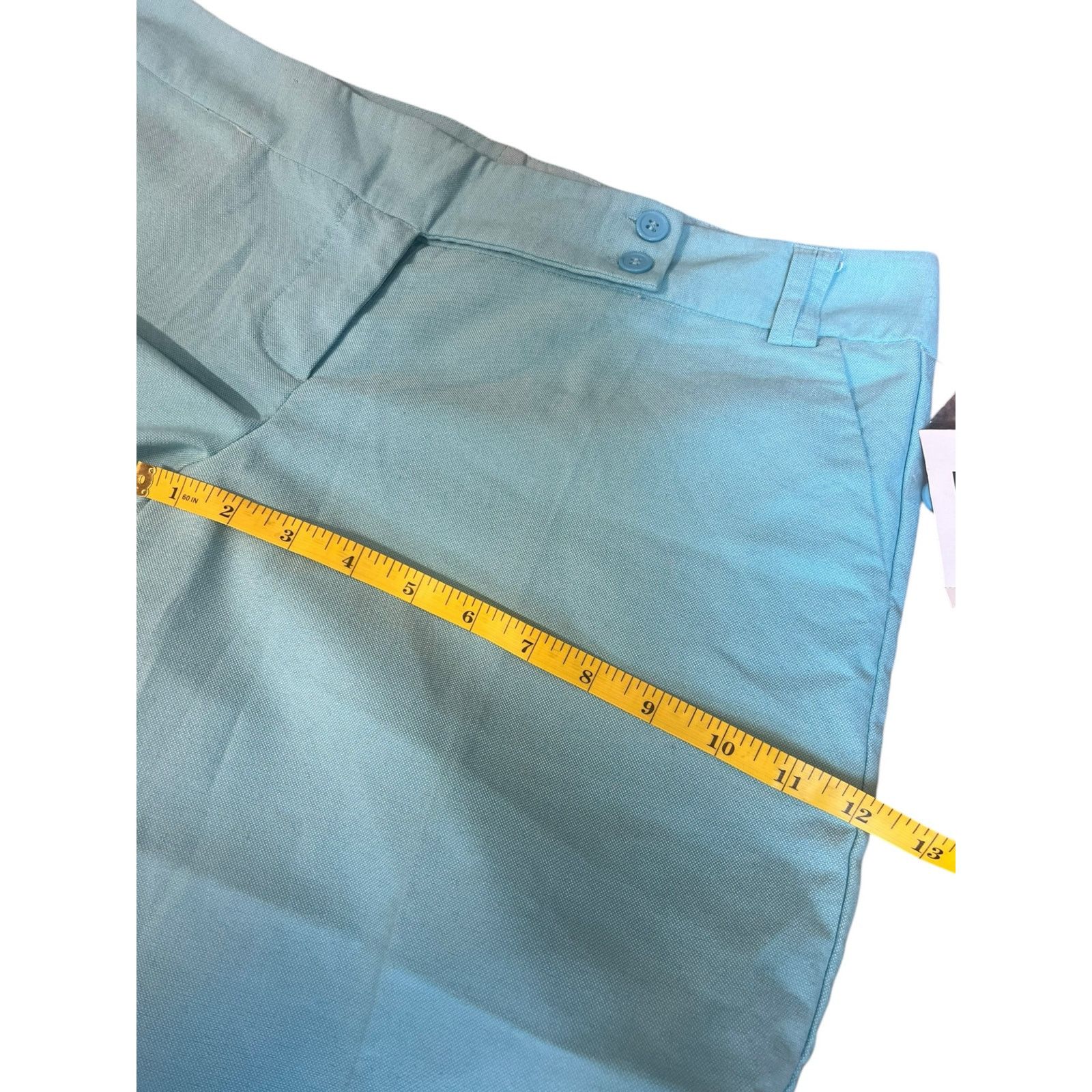 Guess Guess Teal Denim Capri Jeans Womens 31 Cropped Pants NWT Size 31" - 4 Thumbnail