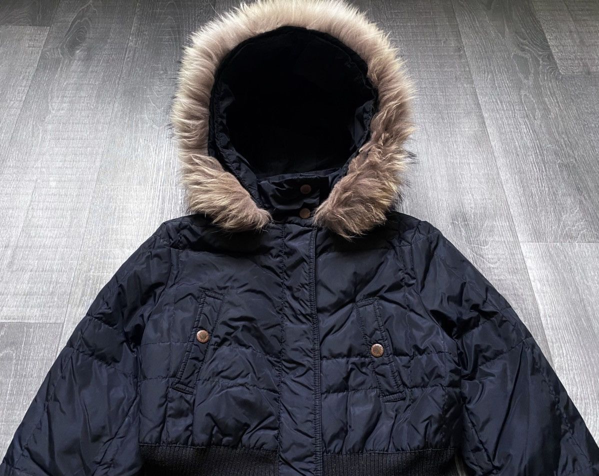 Jean Paul Gaultier Womens Jean’s Paul Gaultier Down Jacket Fur Trim Parka Black Size S / US 4 / IT 40 - 9 Thumbnail