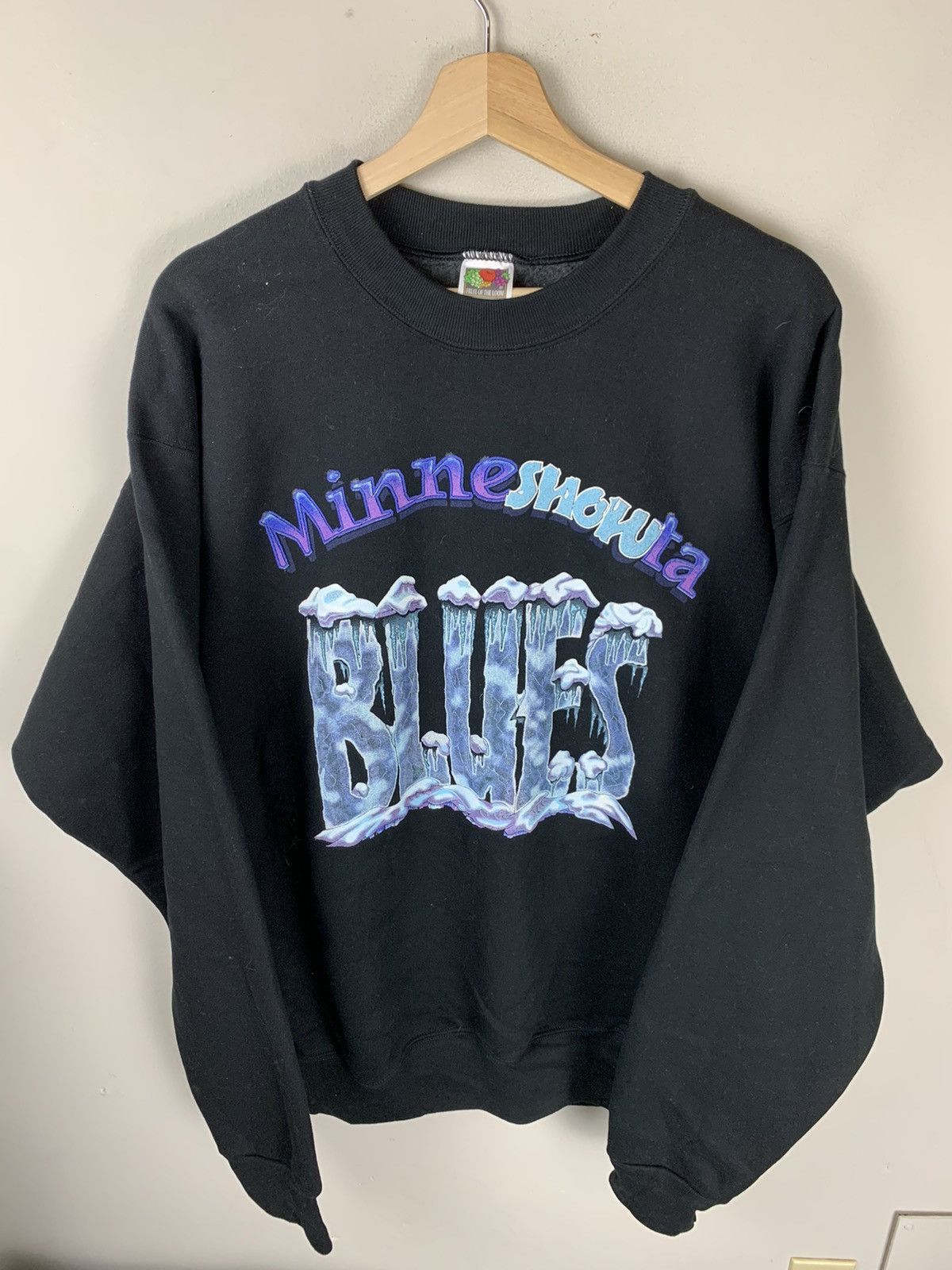 Vintage Vintage Crewneck MinneSnowta Blues Tee Size US XL / EU 56 / 4 - 1 Thumbnail