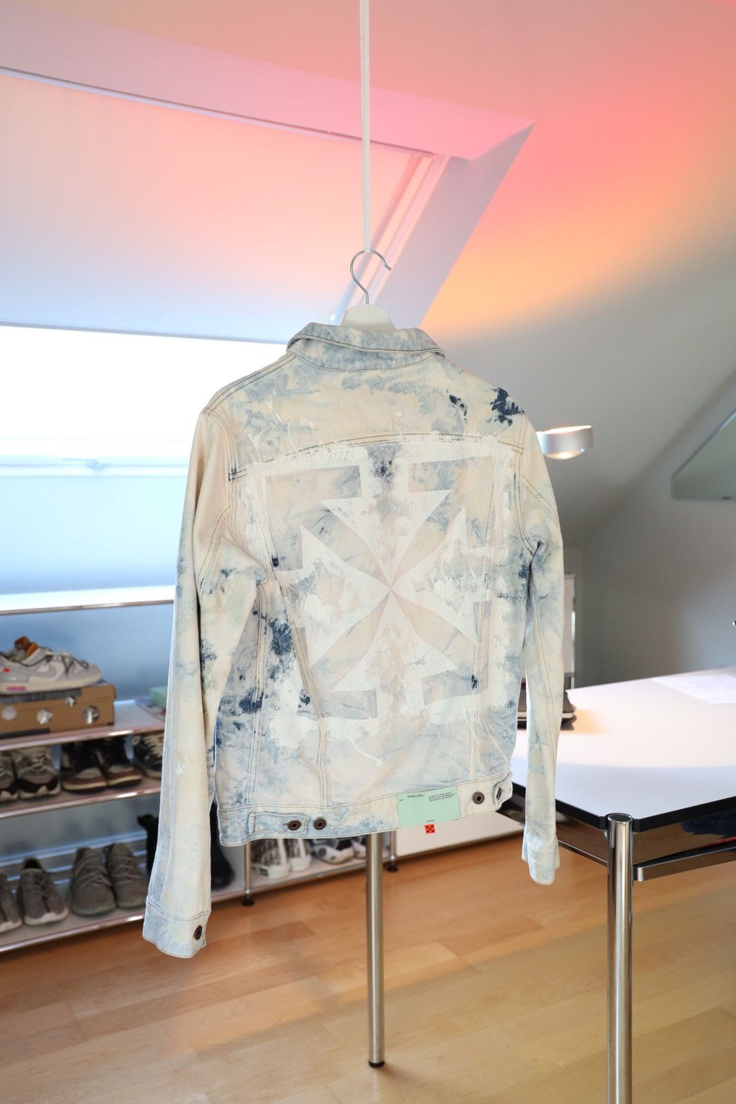 Off-White Off White Extreme Bleached Arrows Denim Jacket Size US M / EU 48-50 / 2 - 5 Thumbnail