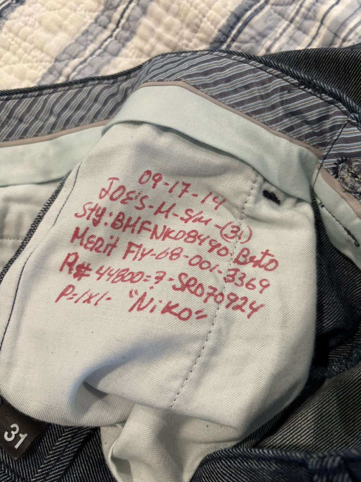 Joe's Joe’s sample pants from 2014 size 31 made in usa Size US 31 - 6 Thumbnail