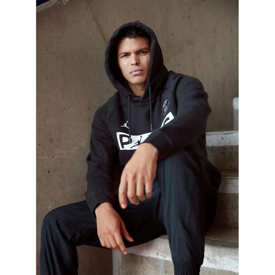 All Sport NIKE AIR JORDAN PSG SOCCER HOODIE FOOTBALL SWEATER Size US L / EU 52-54 / 3 - 10 Thumbnail