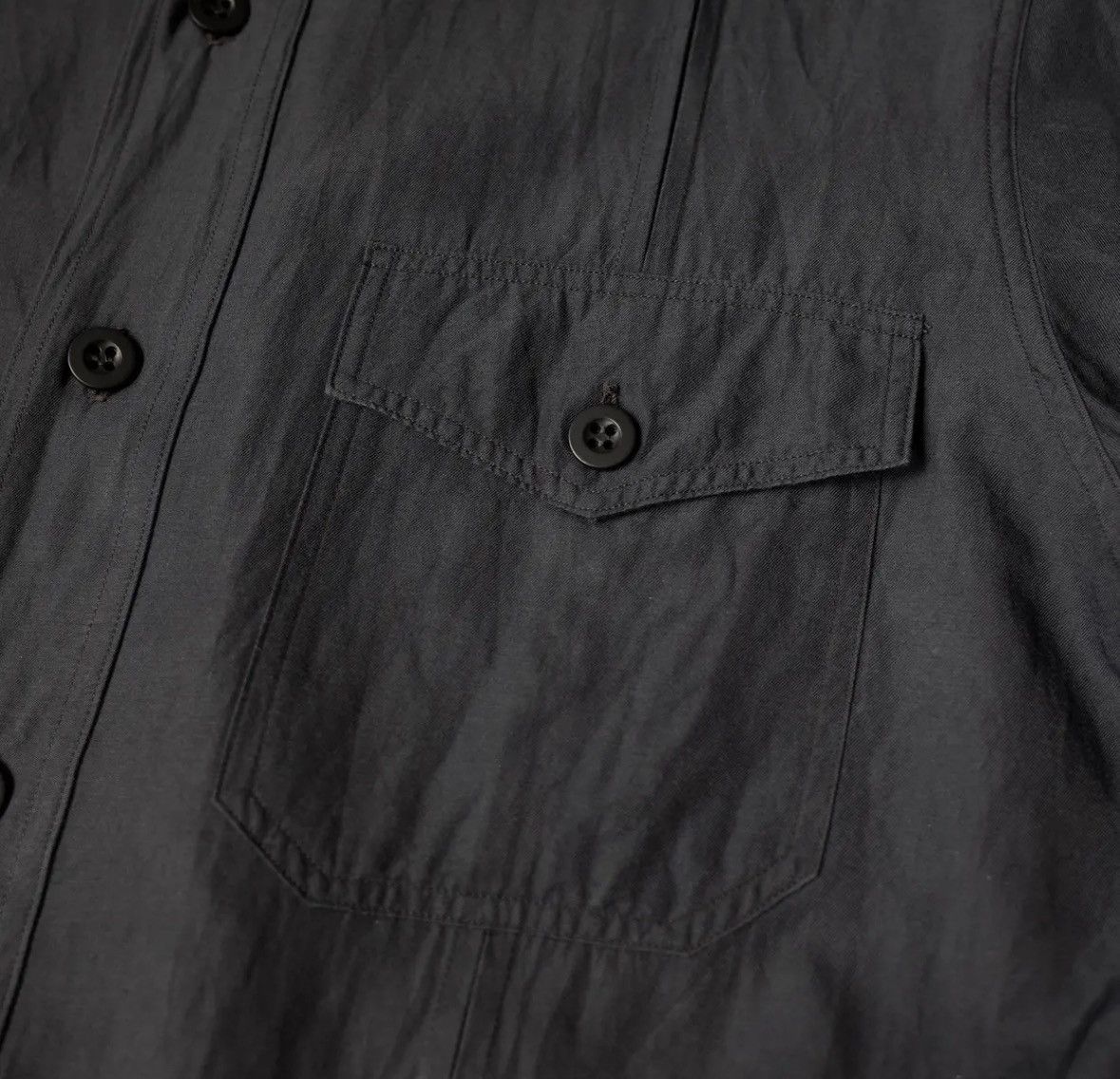 Yohji Yamamoto Y's for men Cupra Fabric Tuck Design Shirt Size US L / EU 52-54 / 3 - 6 Thumbnail