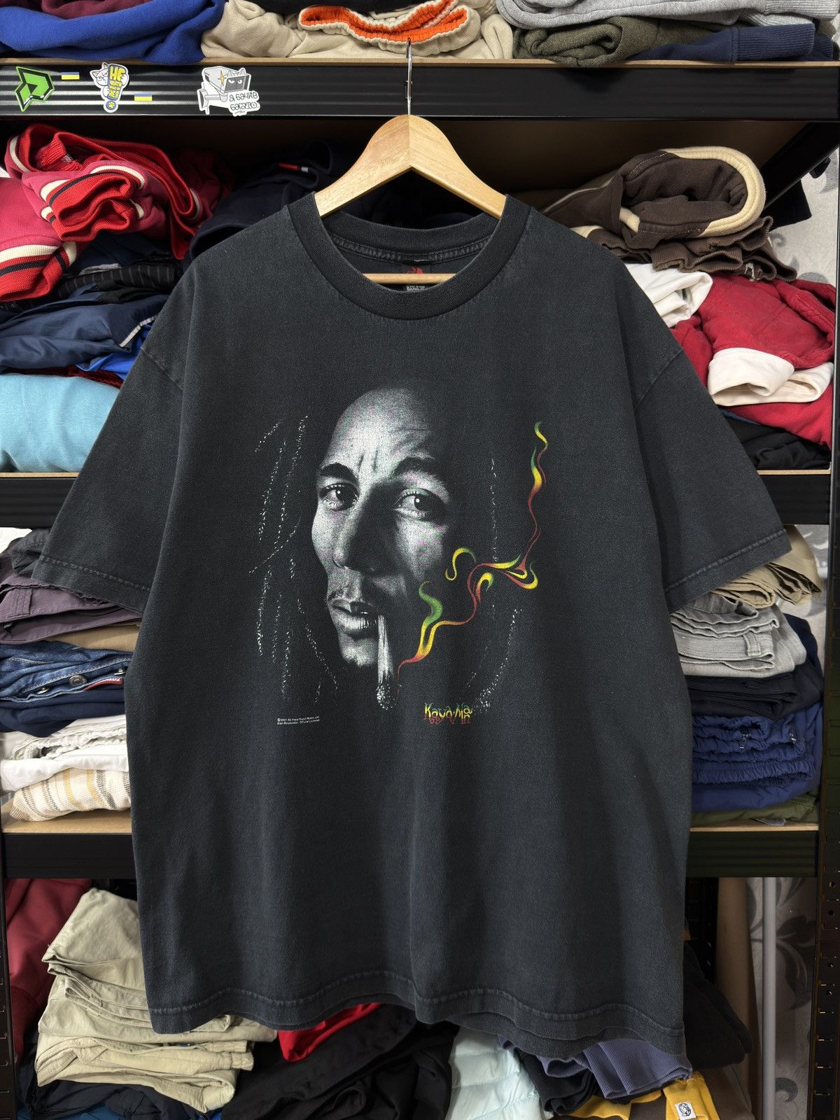 Zion Rootswear VINTAGE ZION ROOTSWEAR BOB MARLEY 2007 RASTAMAN T-SHIRT TEE Size US XL / EU 56 / 4 - 12 Thumbnail