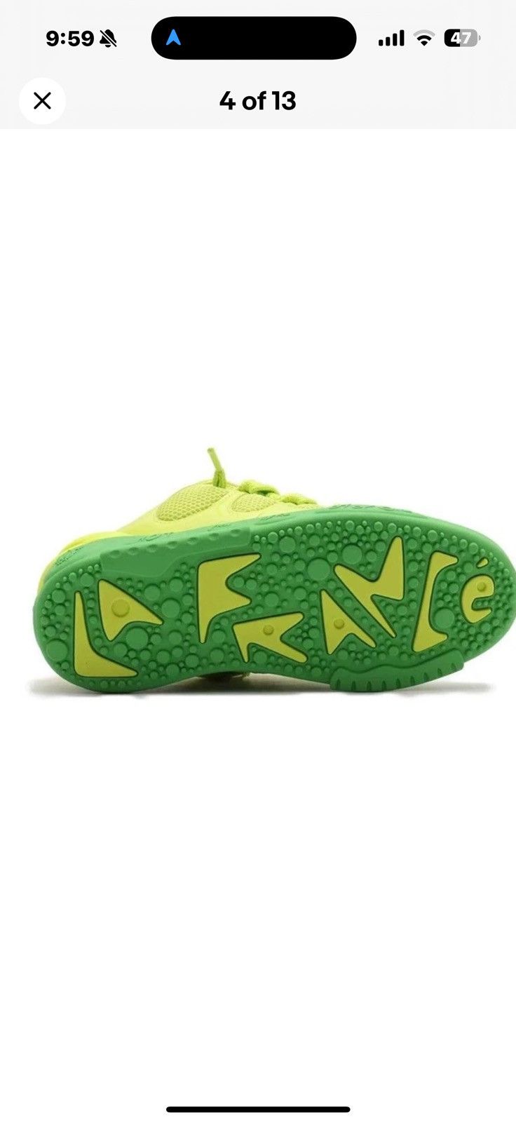 Puma PUMA Lamelo Ball LaFrance Assist Mens 9Green Lime Smash Size US 9 / EU 42 - 4 Thumbnail