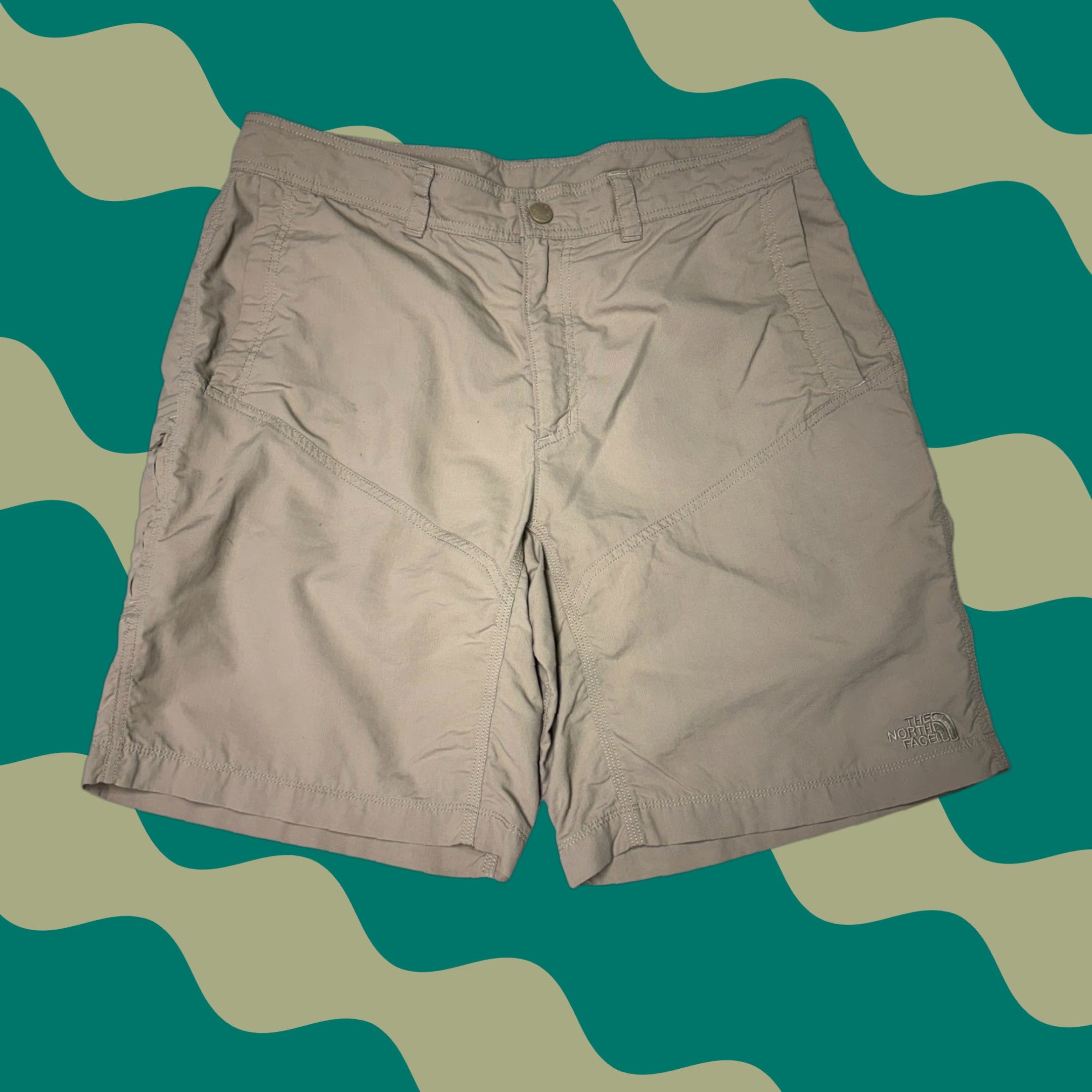 The North Face The North Face Mens Shorts Regular Tan Size 36 Cargo Casual Hiking Outdoor Nylon Cotton? Size US 36 / EU 52 - 1 Thumbnail